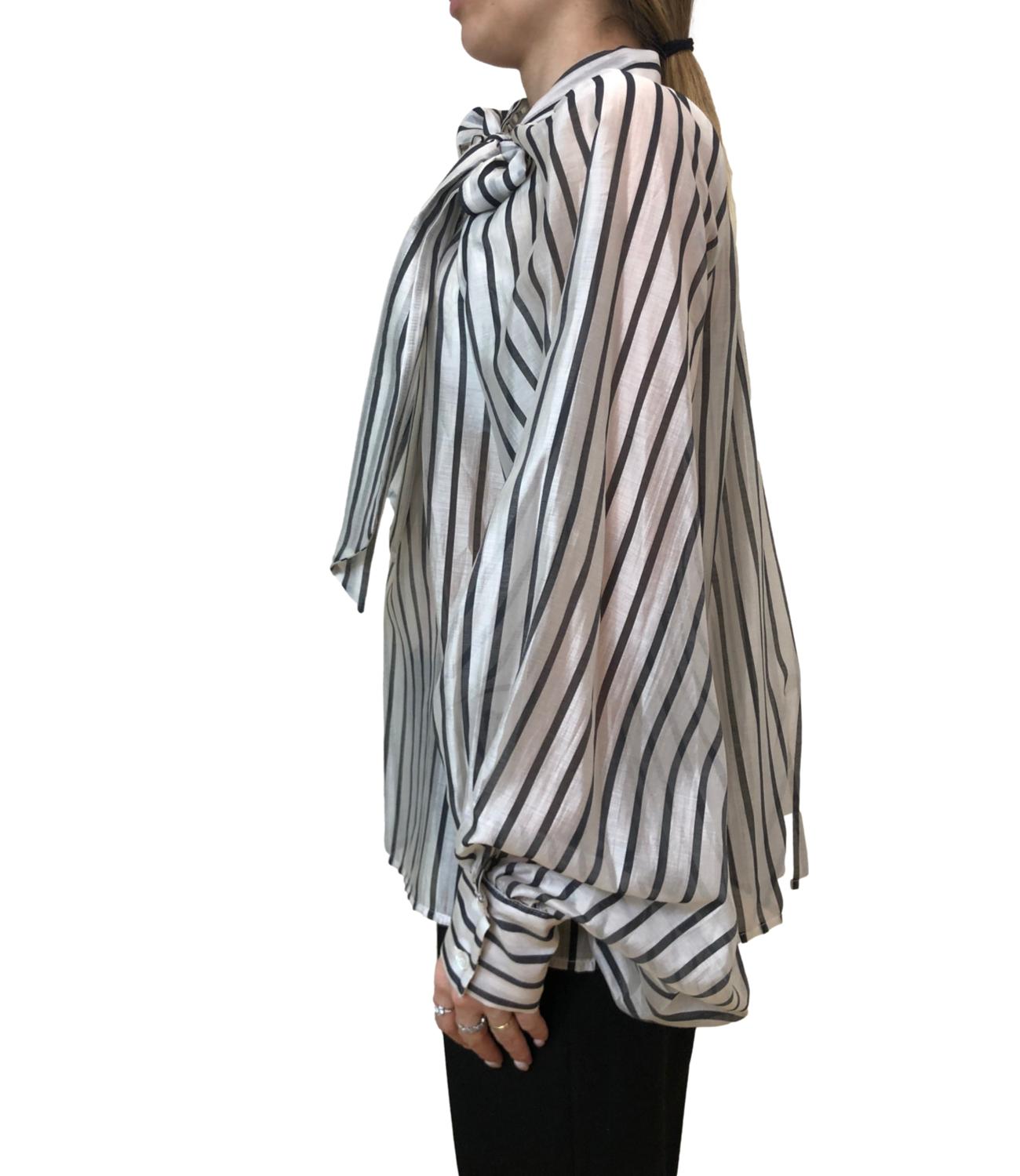 Vicolo camicia bianco/nero donna