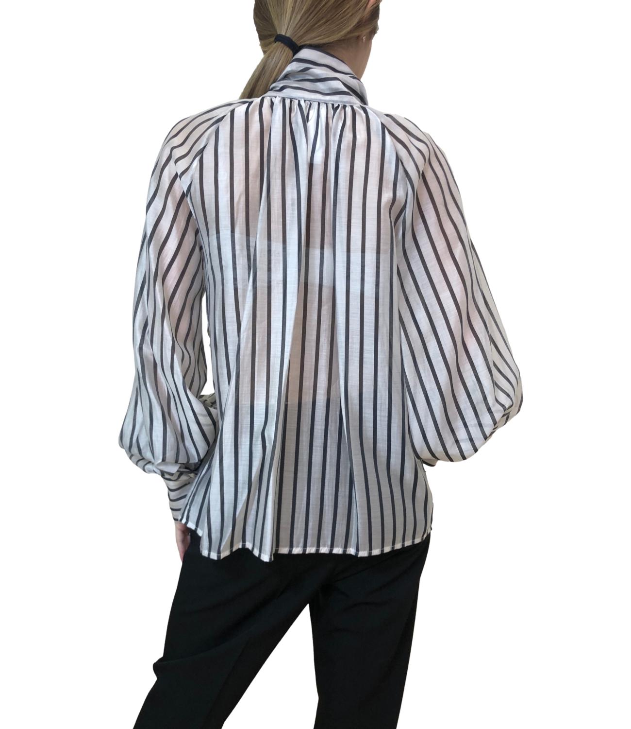 Vicolo camicia bianco/nero donna