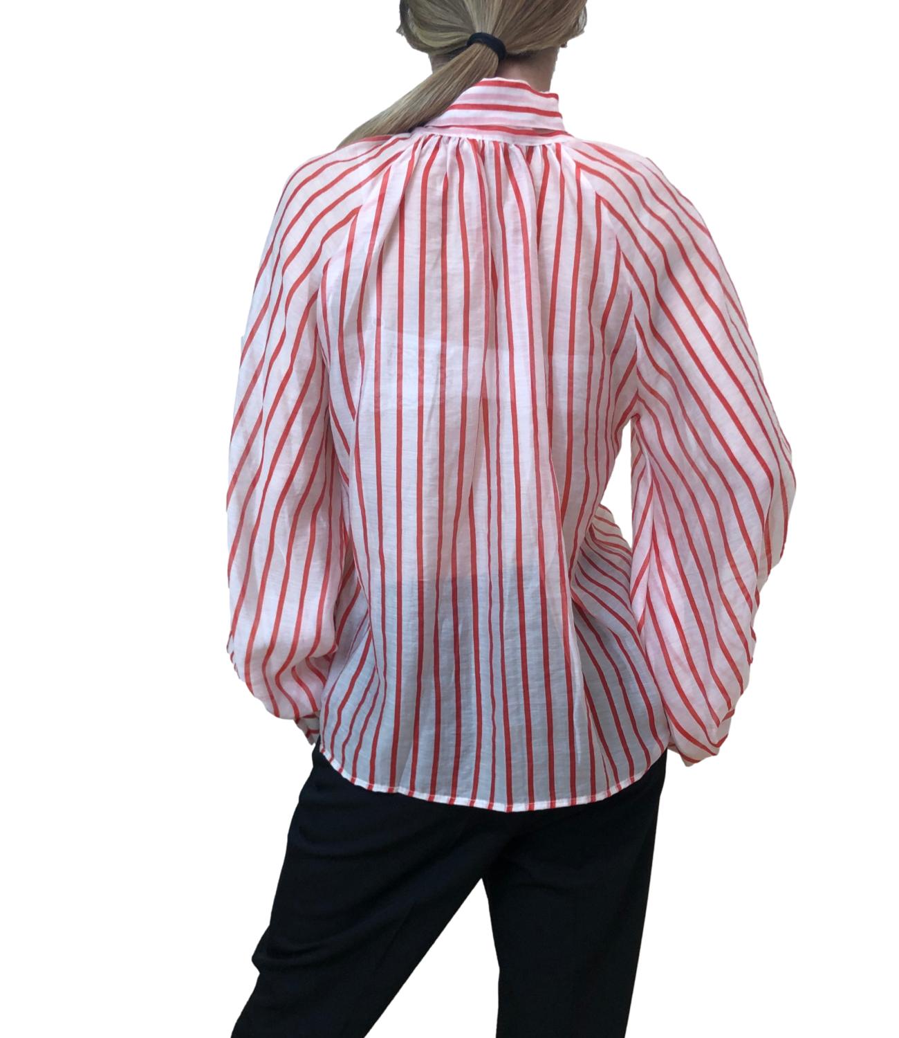 Vicolo camicia rosso/panna donna