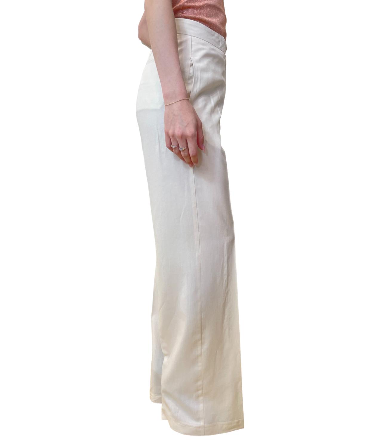 Vicolo pantalone panna donna