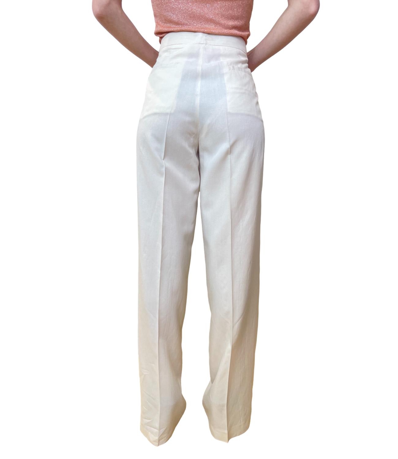 Vicolo pantalone panna donna
