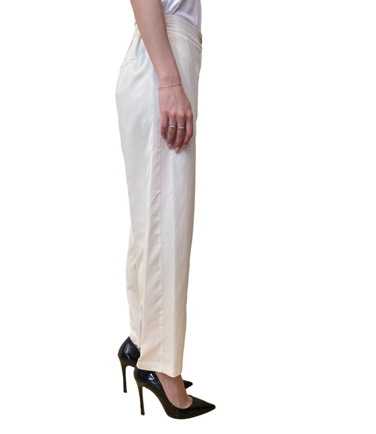 Vicolo pantalone panna donna