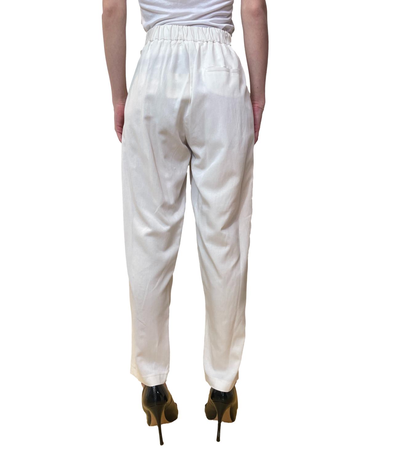 Vicolo pantalone panna donna