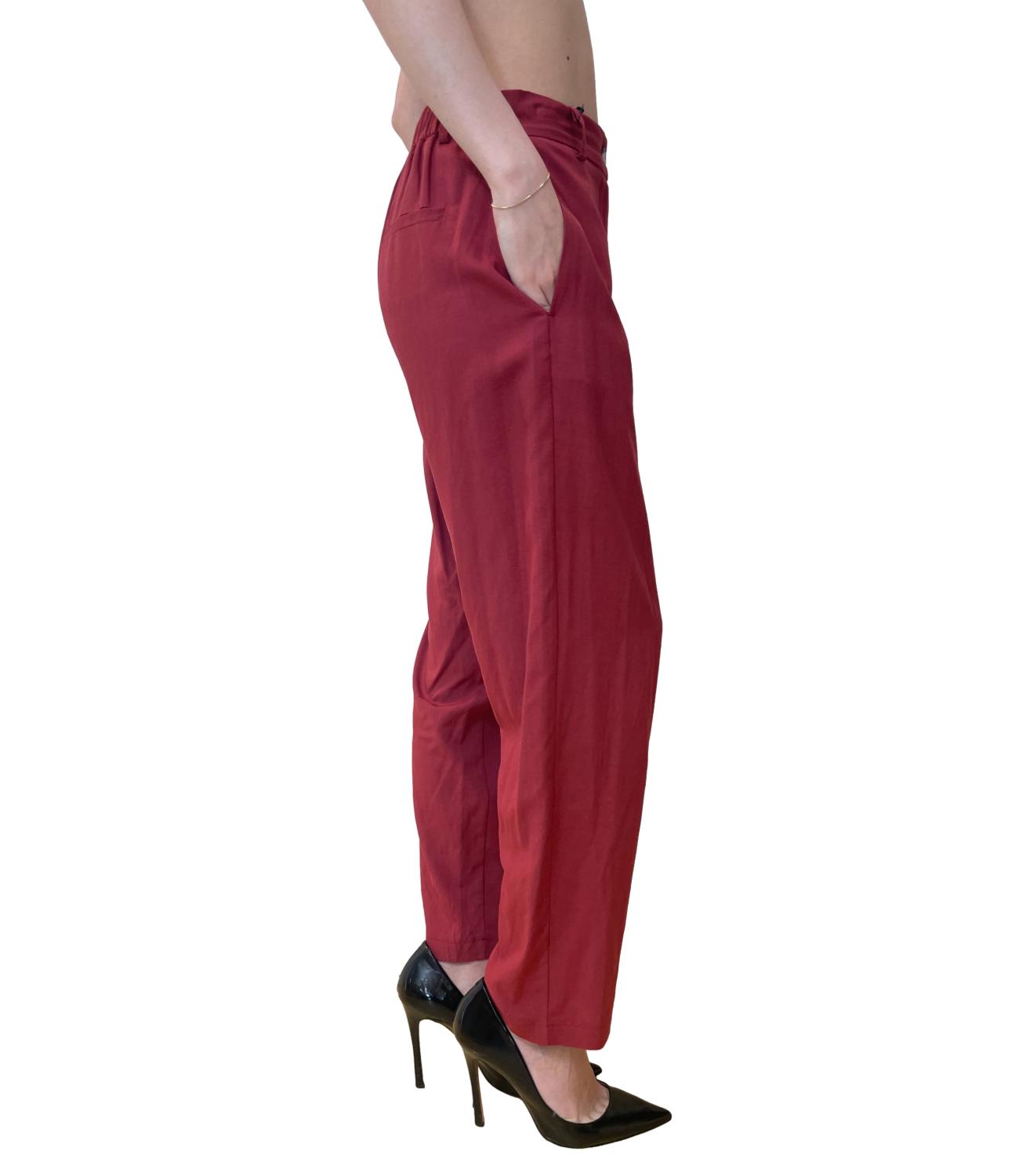Vicolo pantalone bordeaux donna