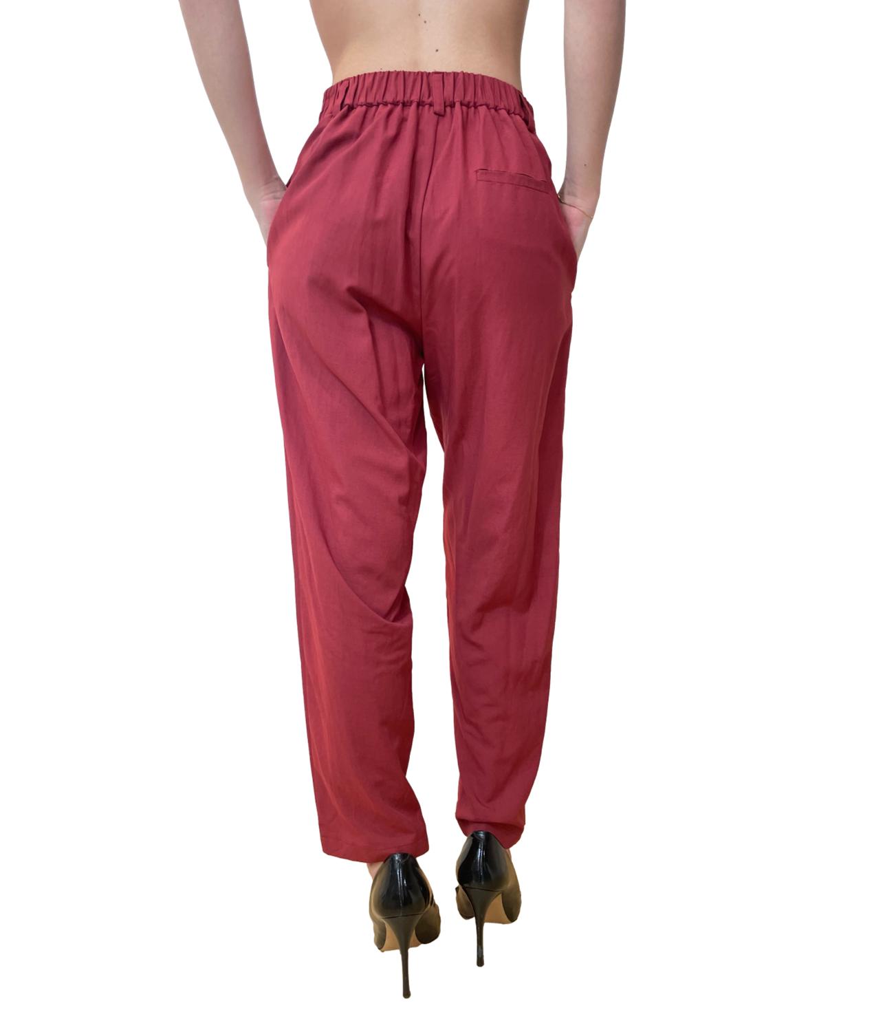 Vicolo pantalone bordeaux donna