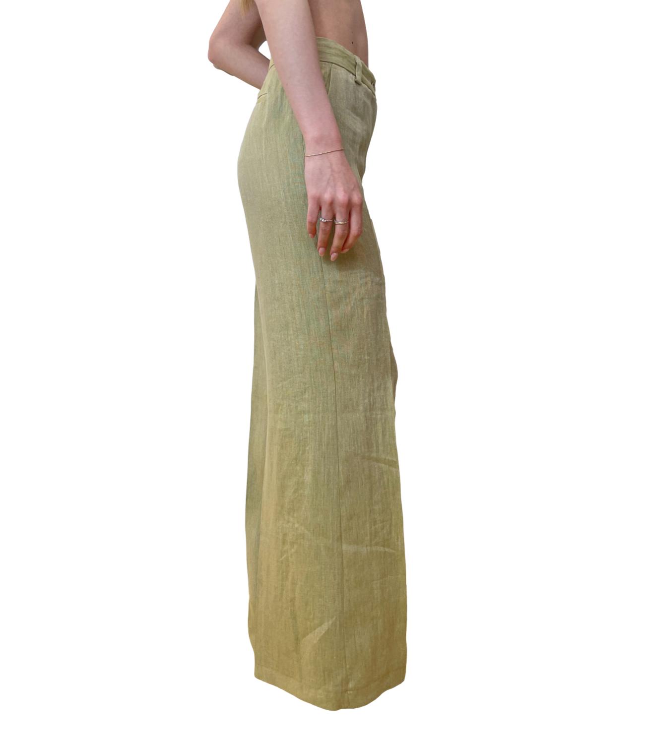 Vicolo pantalone verde donna
