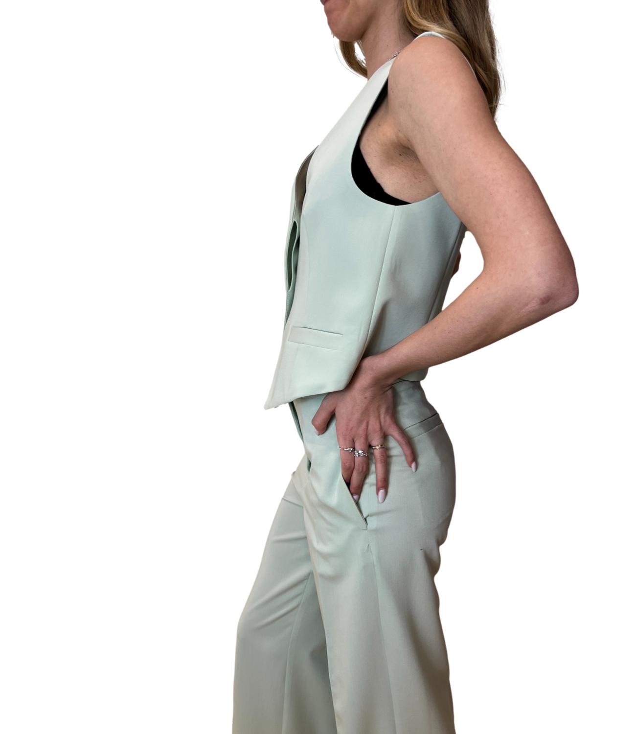 Vicolo gilet menta donna