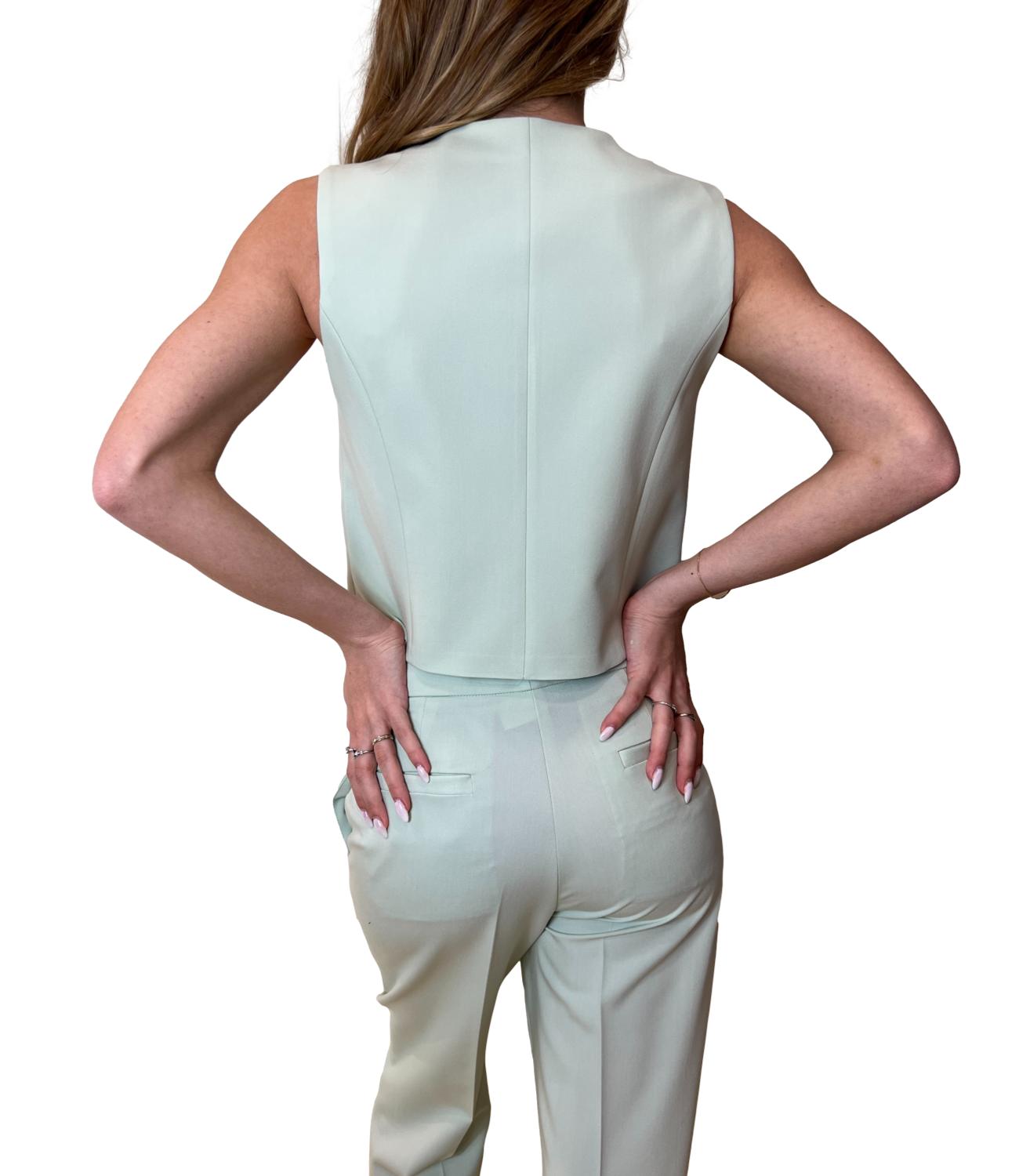 Vicolo gilet menta donna