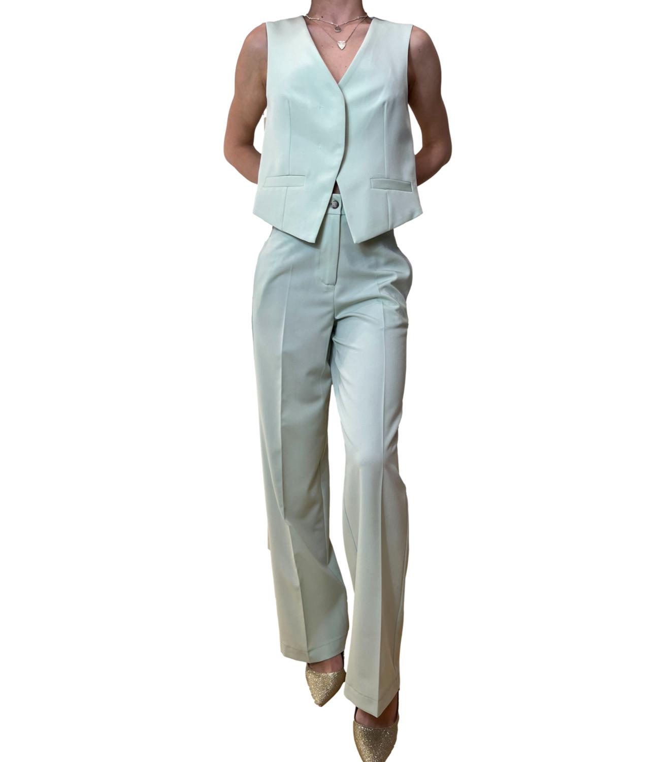 Vicolo gilet menta donna