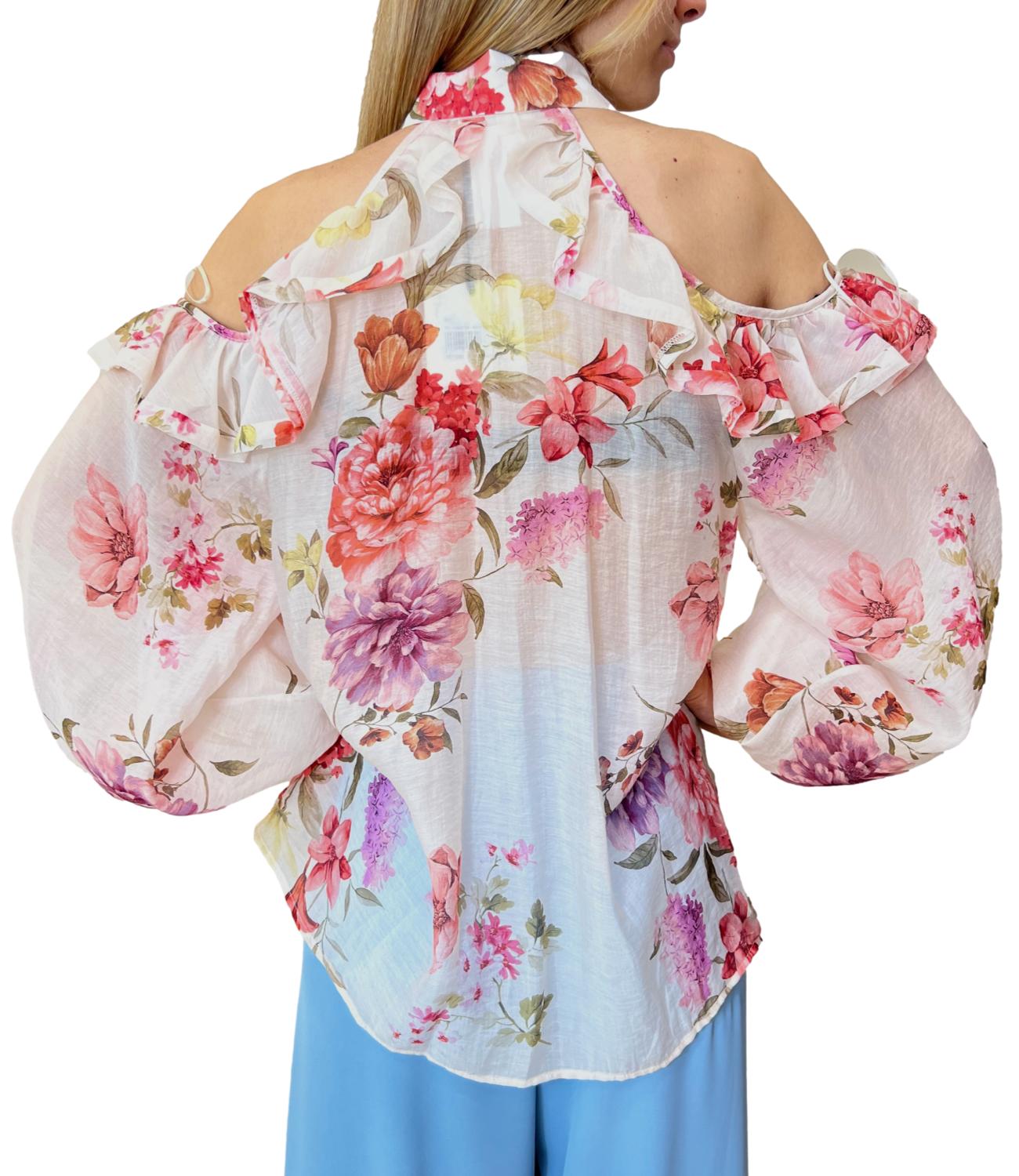 Vicolo Camicia Floreale Multicolor Donna