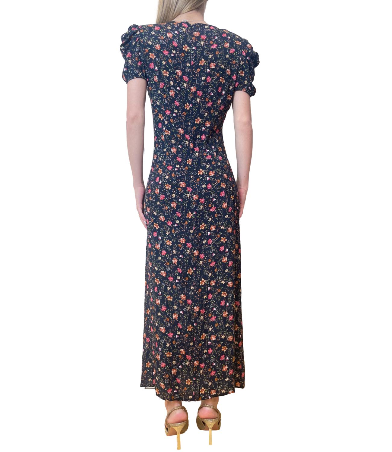 Vicolo Abito Nero Multicolor Donna
