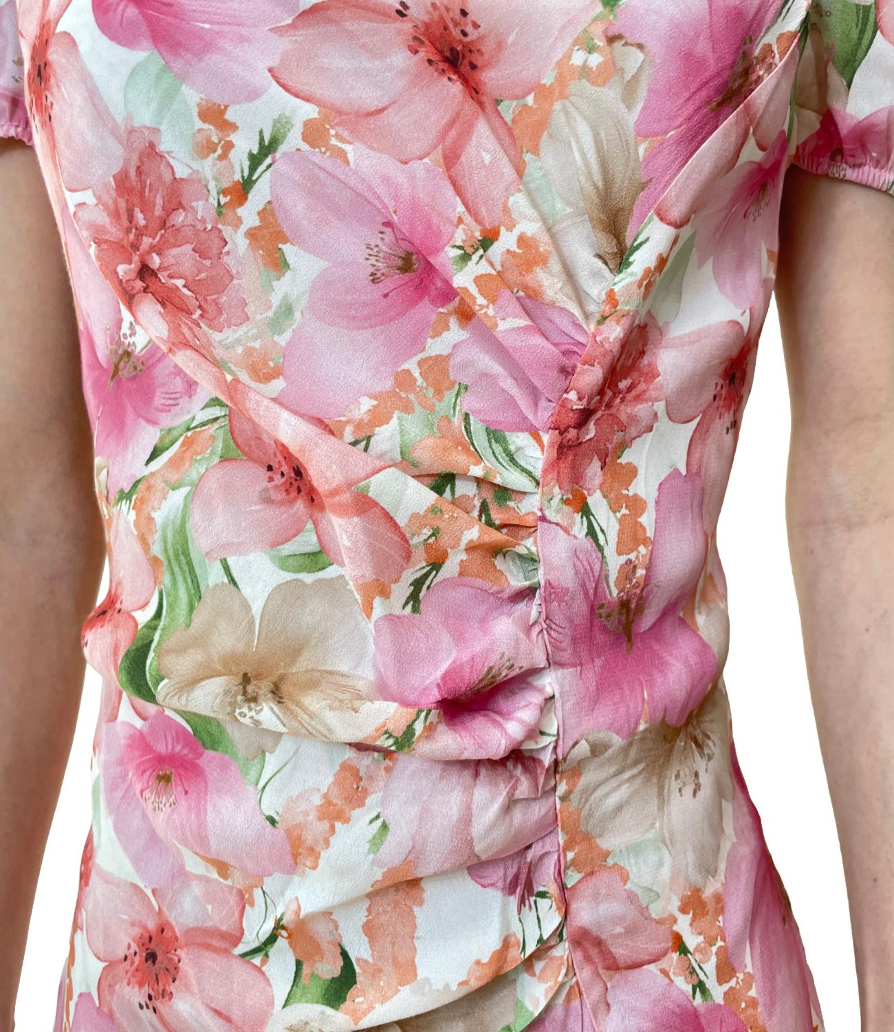 Vicolo abito floreale rosa donna