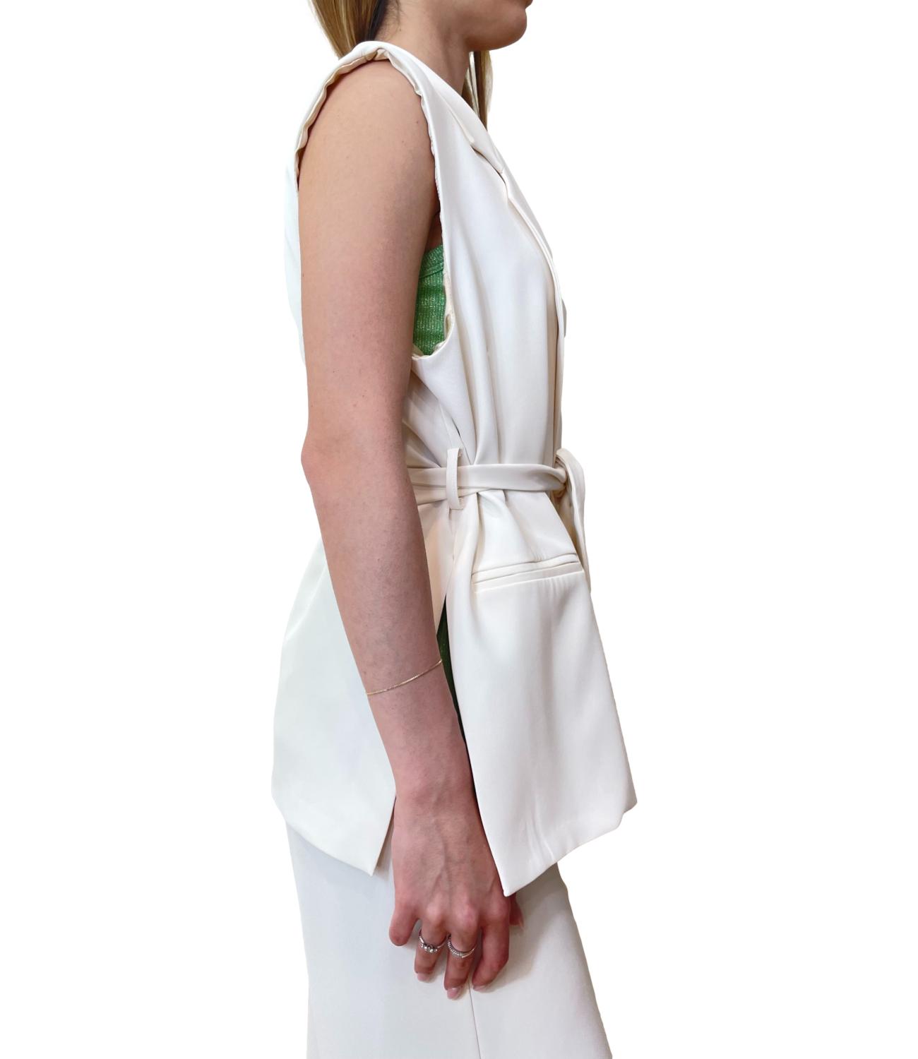 Vicolo gilet panna donna