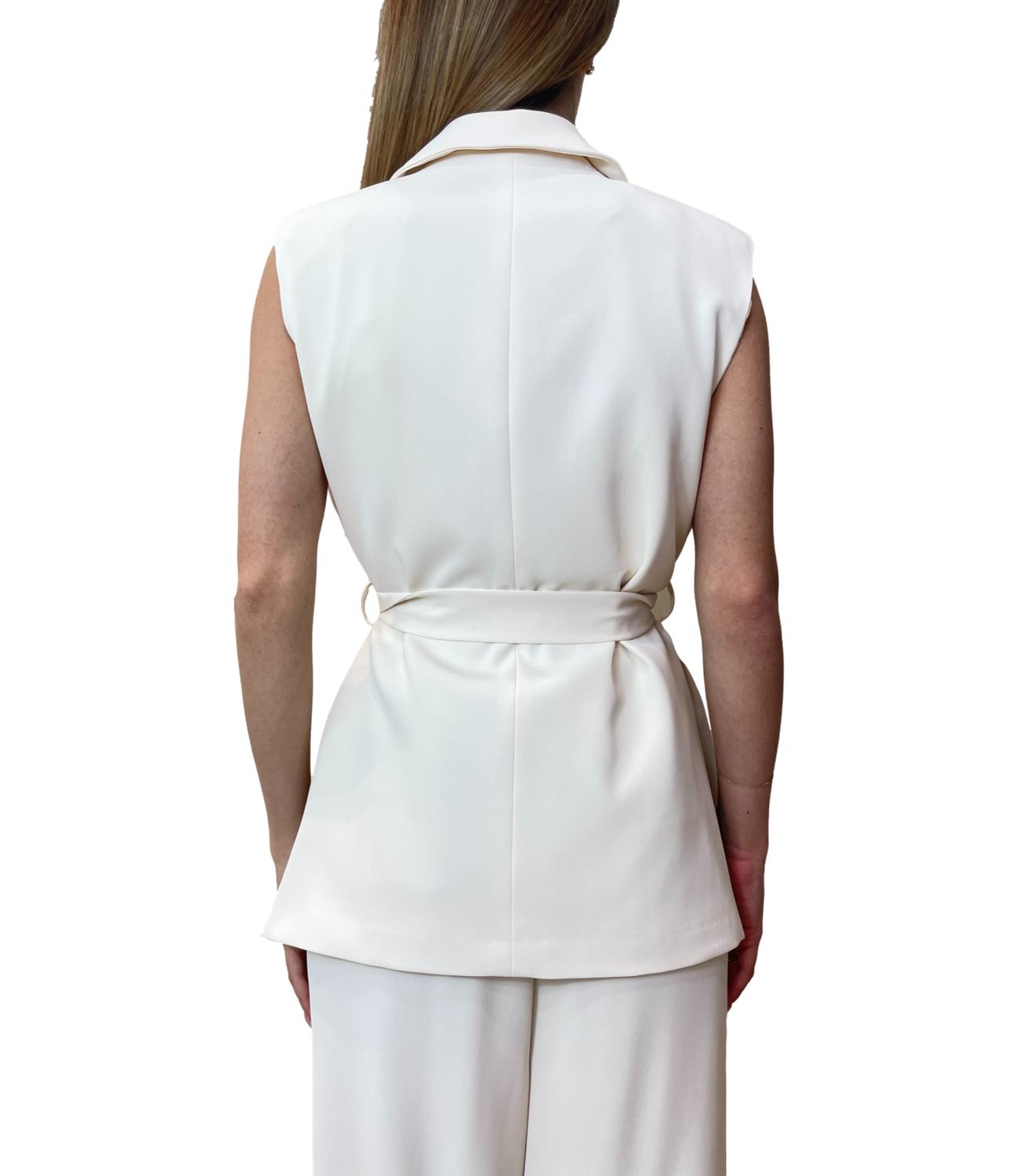 Vicolo gilet panna donna