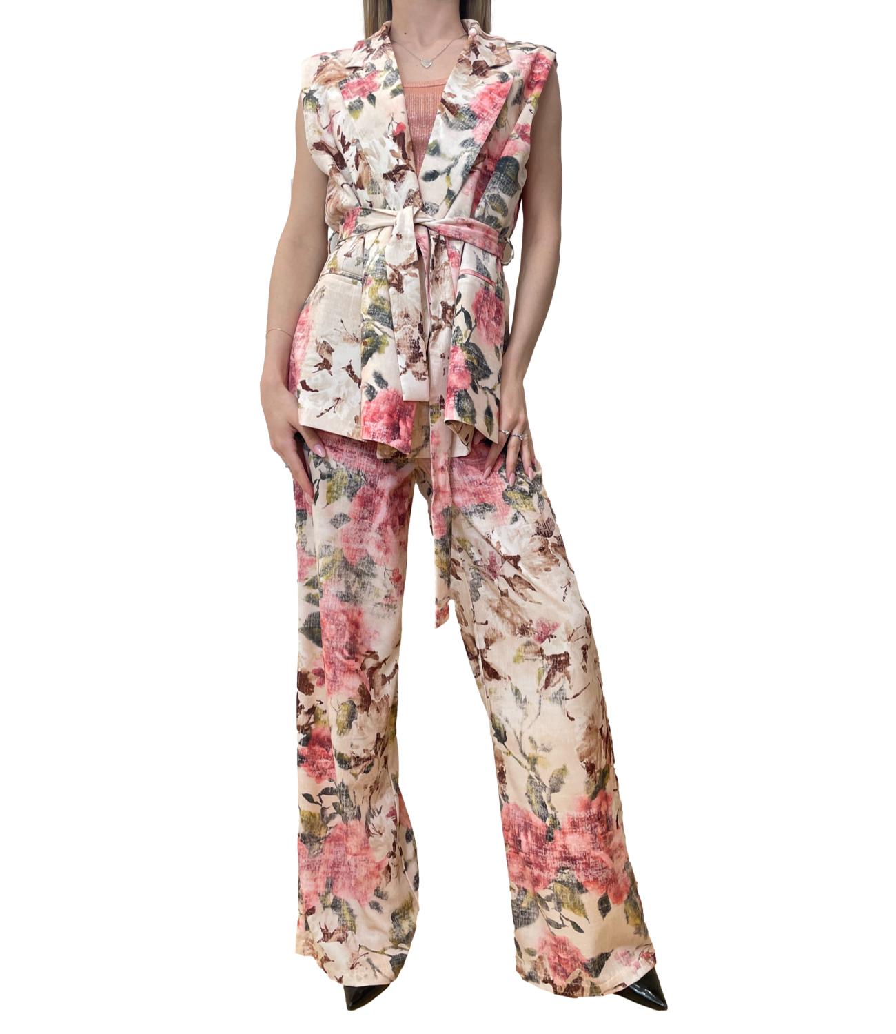Vicolo pantalone multicolor donna