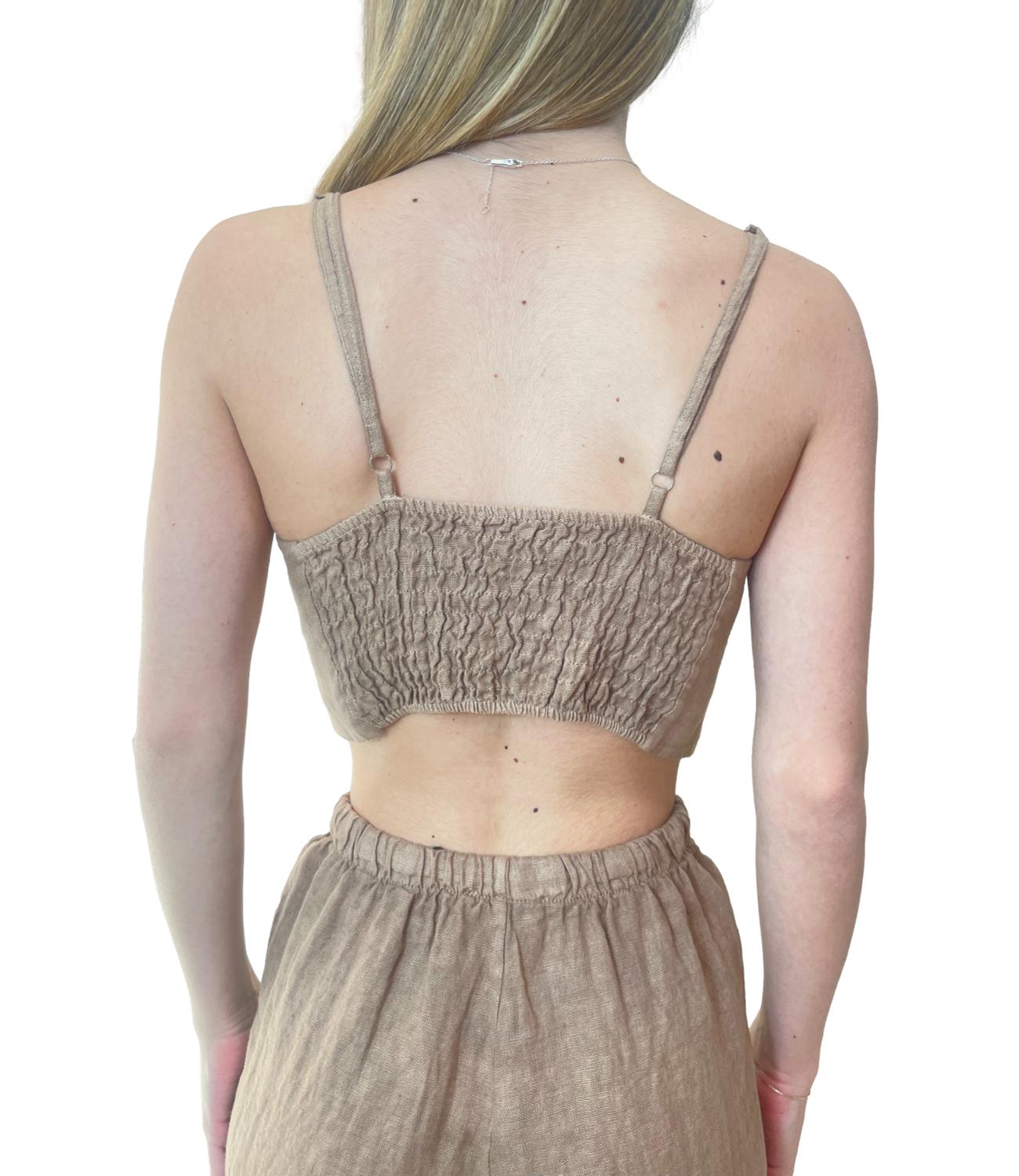 Vicolo top marrone donna