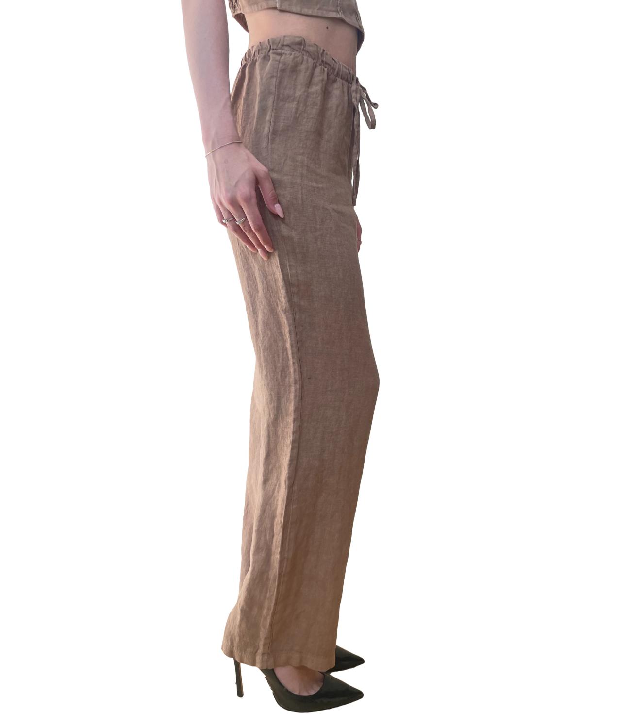 Vicolo pantalone marrone donna