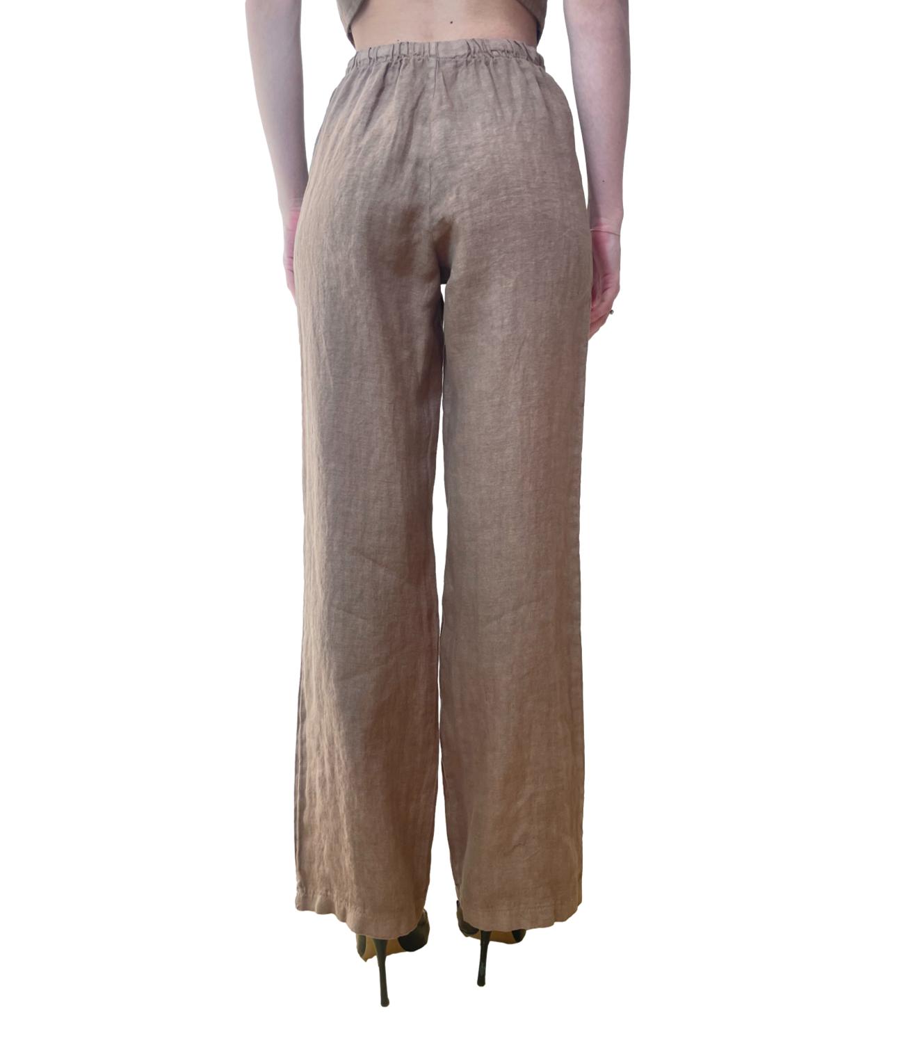 Vicolo pantalone marrone donna