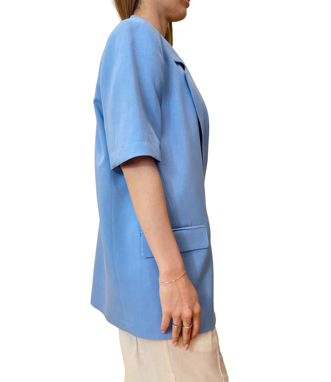 Vicolo giacca celeste donna