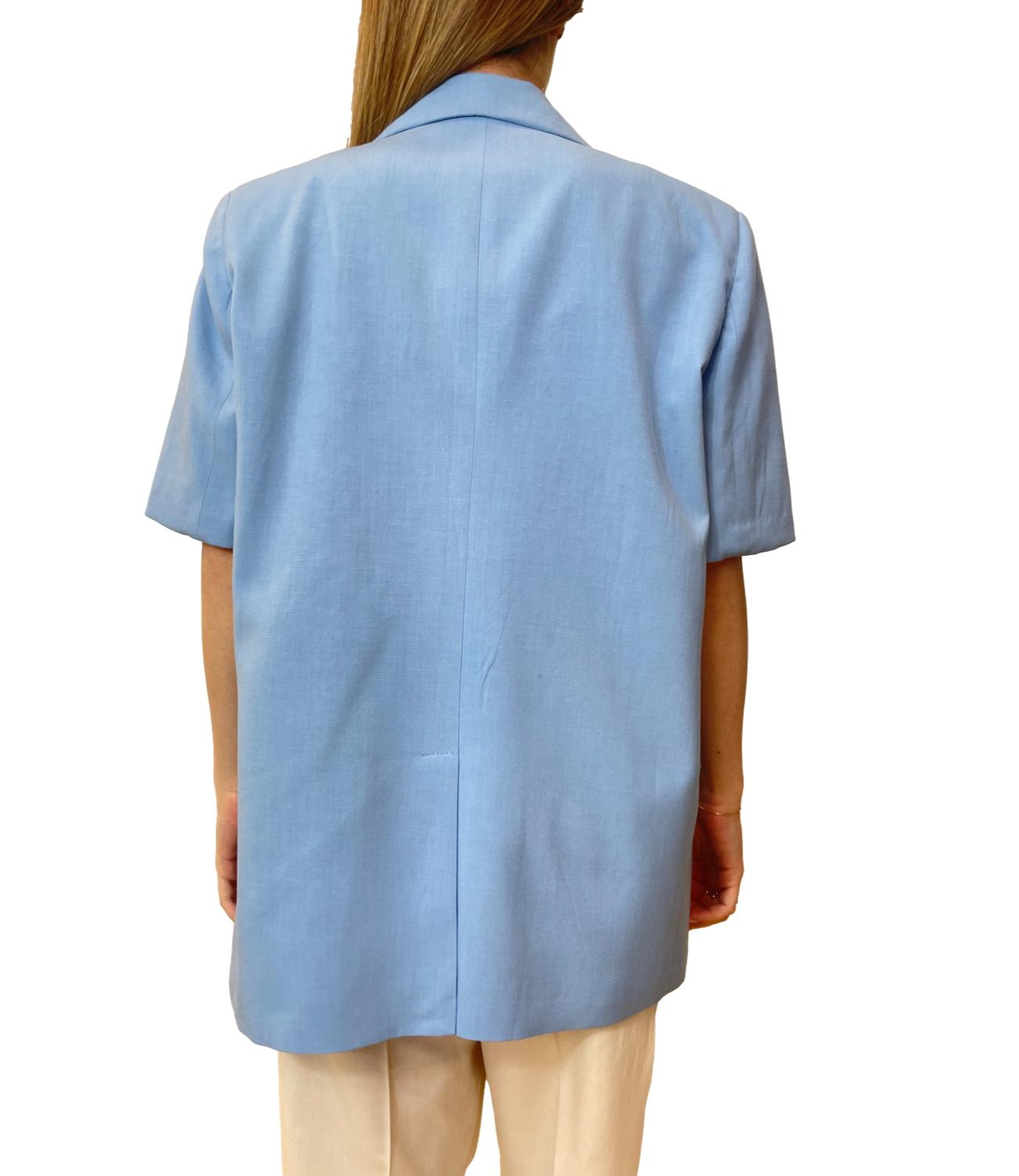 Vicolo giacca celeste donna