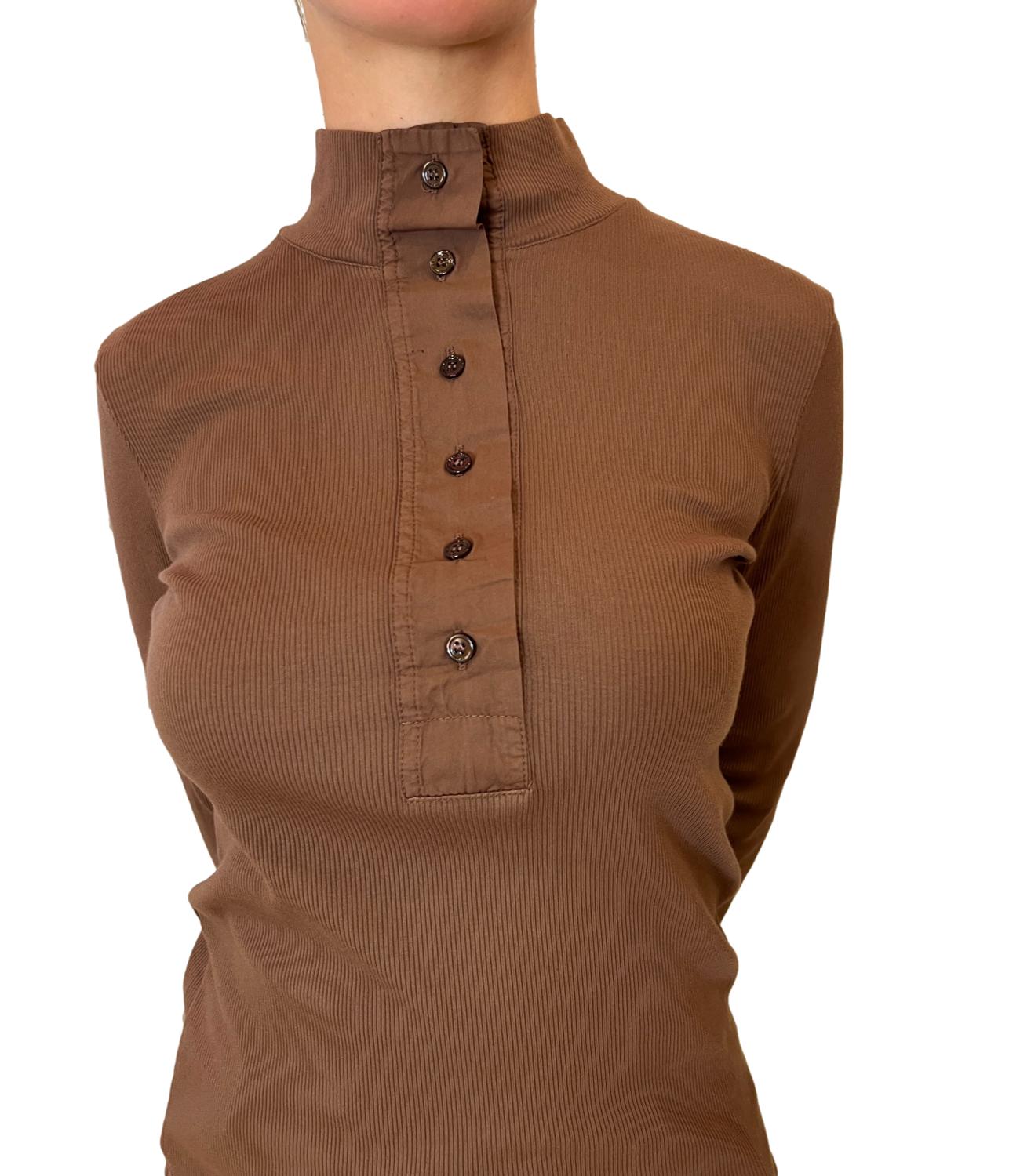 Vicolo T-shirt Marrone Donna