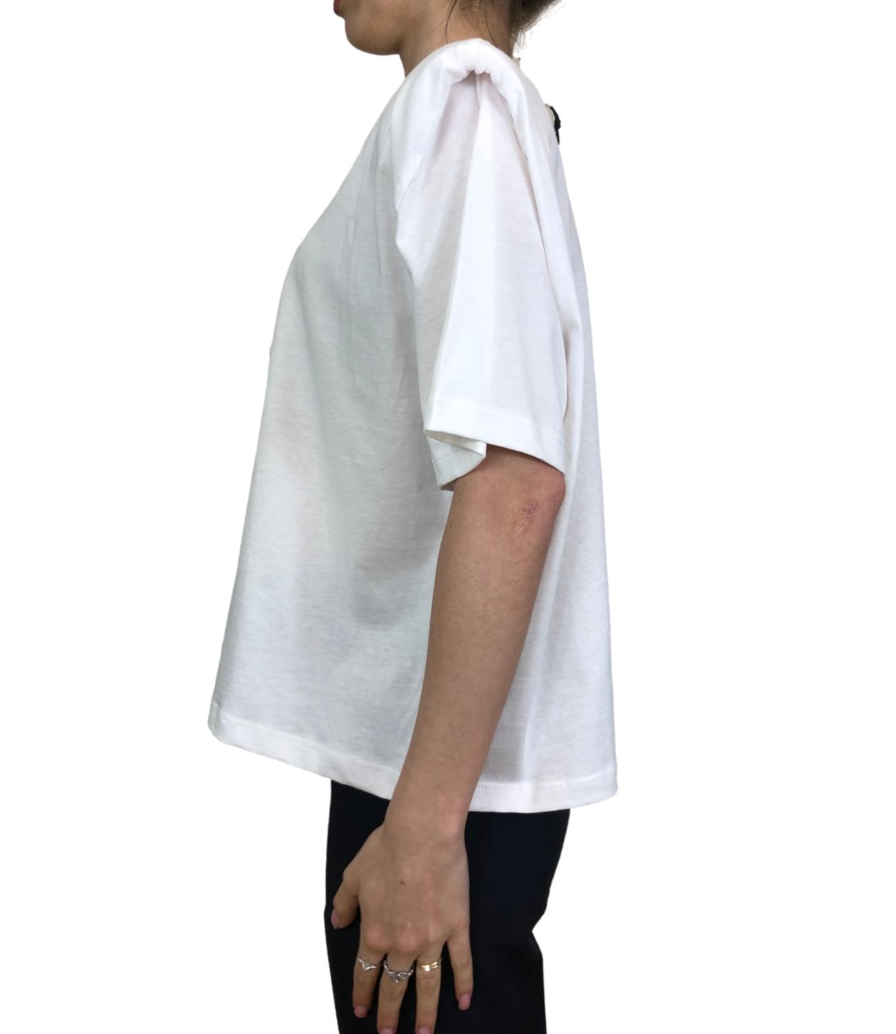 Vicolo t-shirt con spalline bianca donna