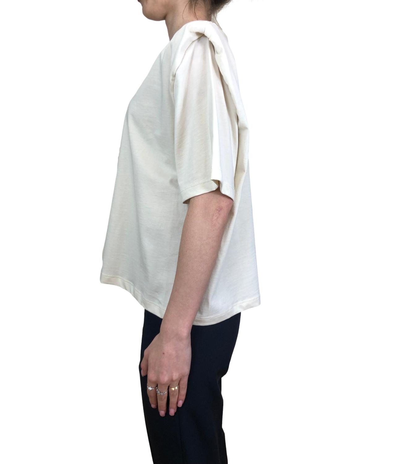 Vicolo t-shirt con spalline crema donna
