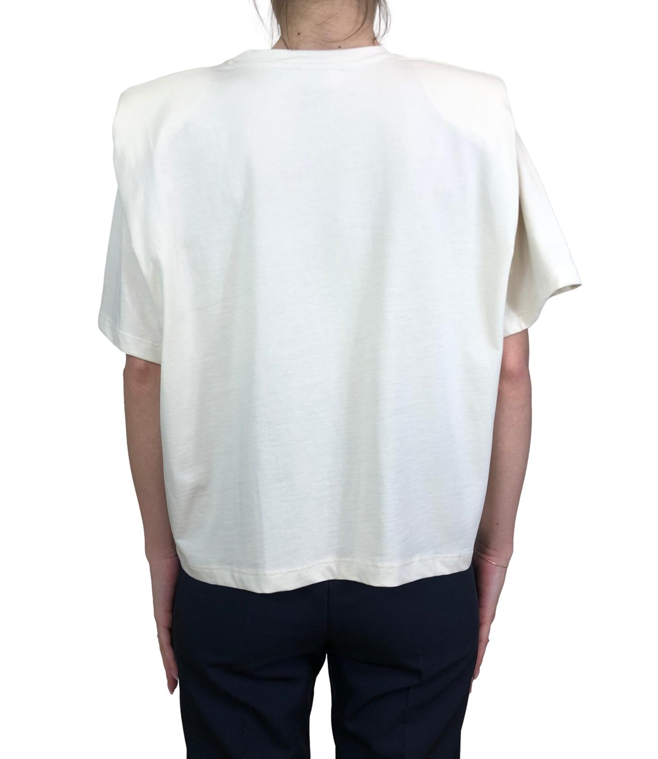 Vicolo t-shirt con spalline crema donna