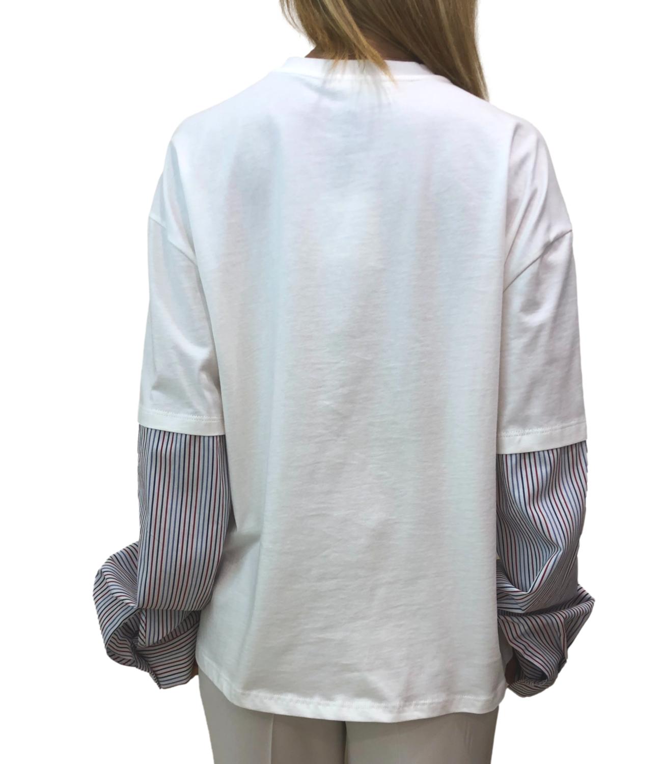 Vicolo T-shirt Righe Multicolor Donna