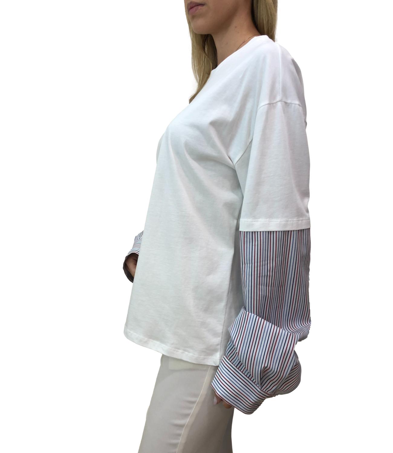 Vicolo T-shirt Righe Multicolor Donna