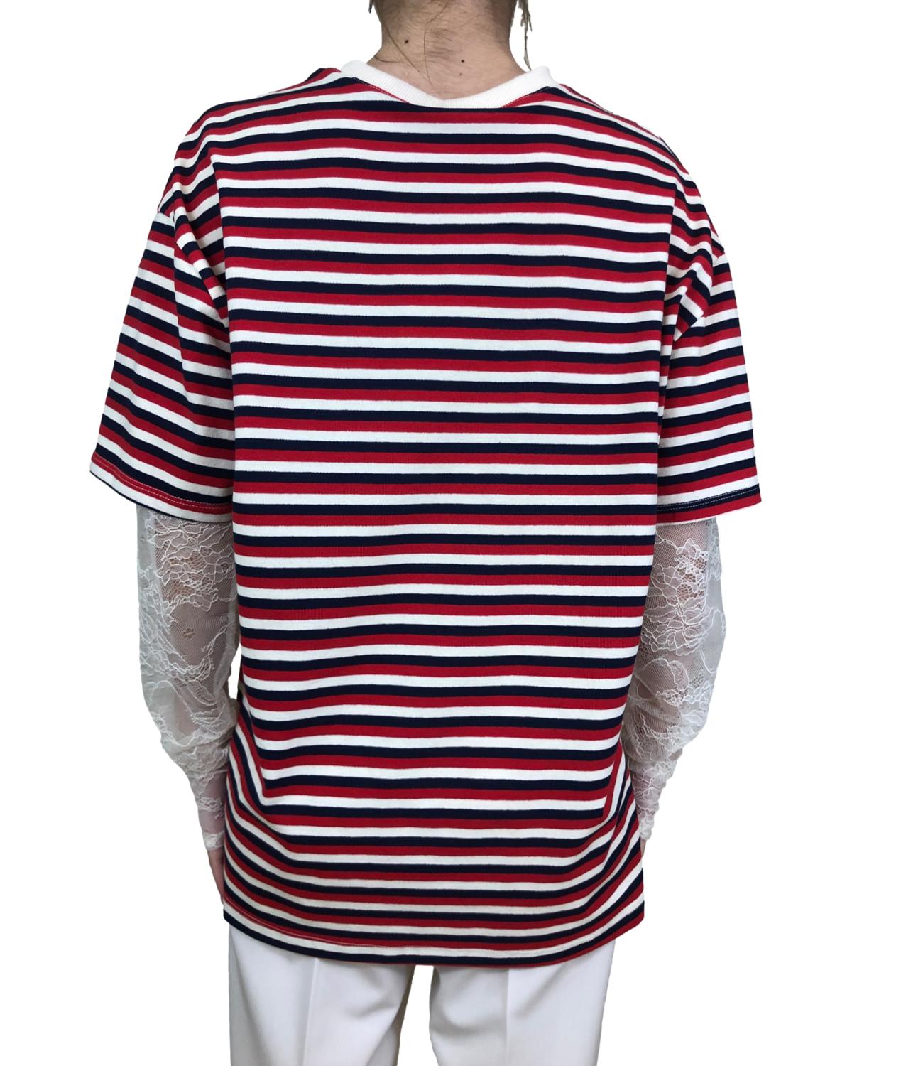 Vicolo t-shirt righe rossa/blu donna
