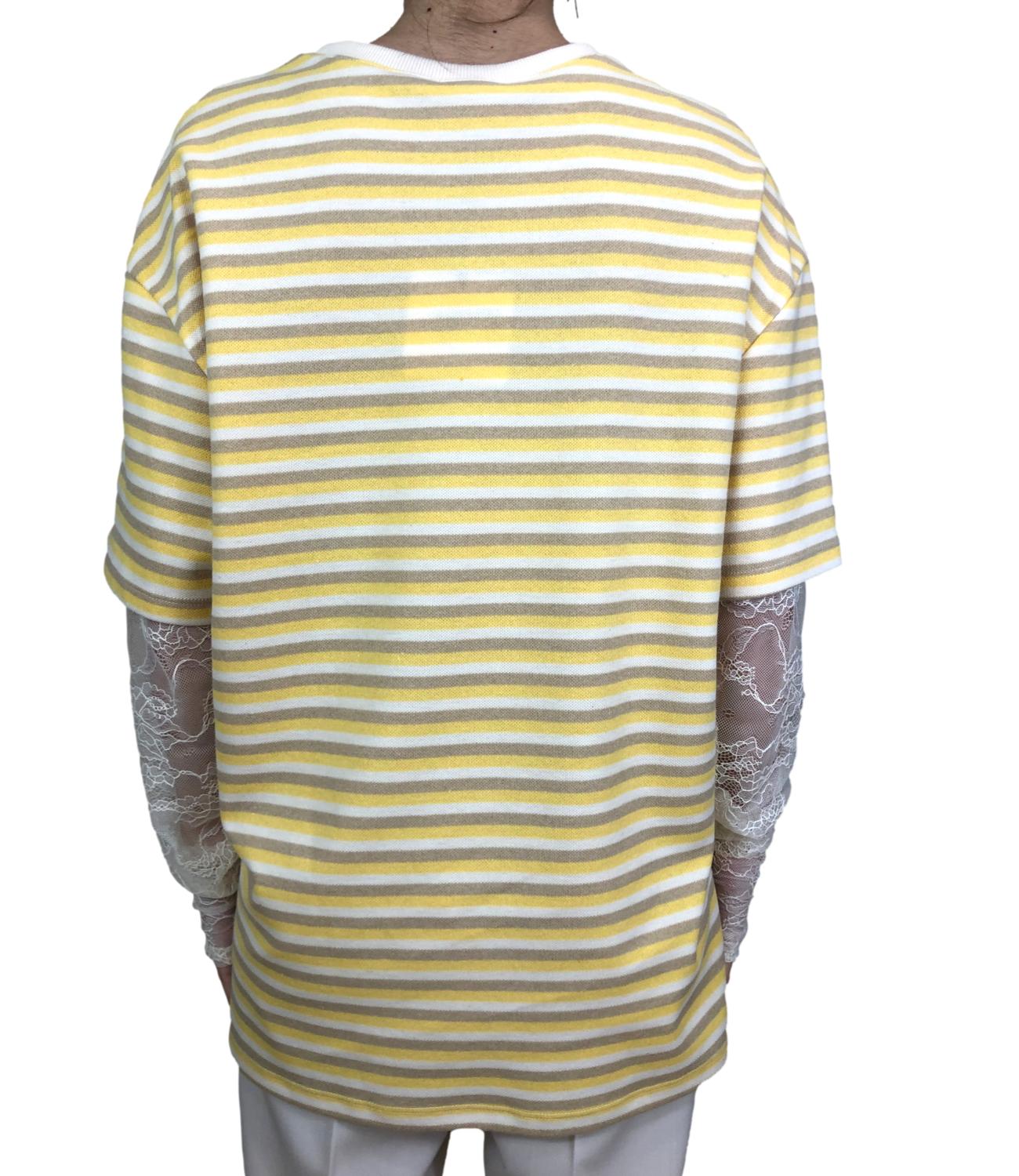 Vicolo t-shirt righe gialla donna
