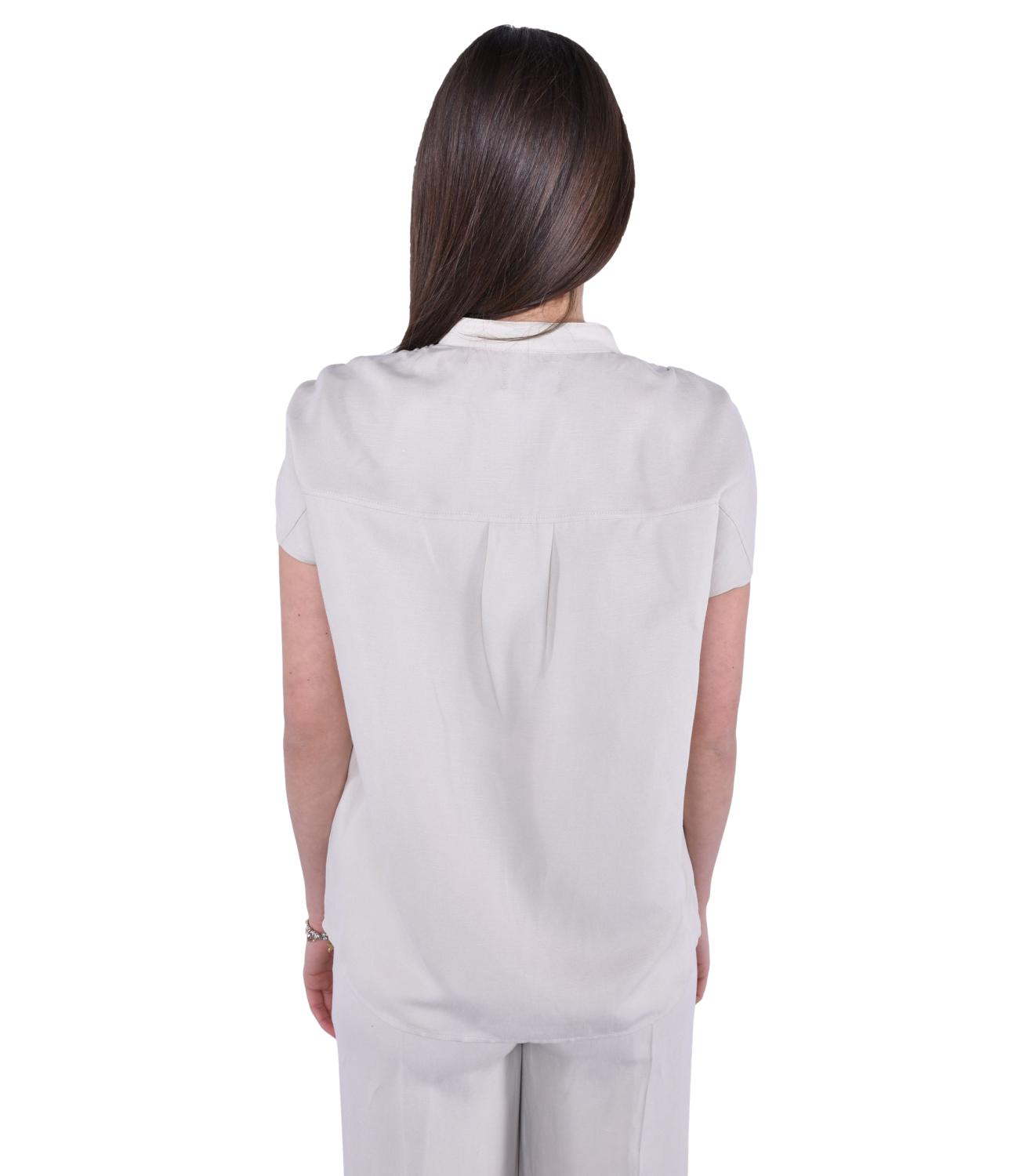 VISCOSE LINEN BLOUSE