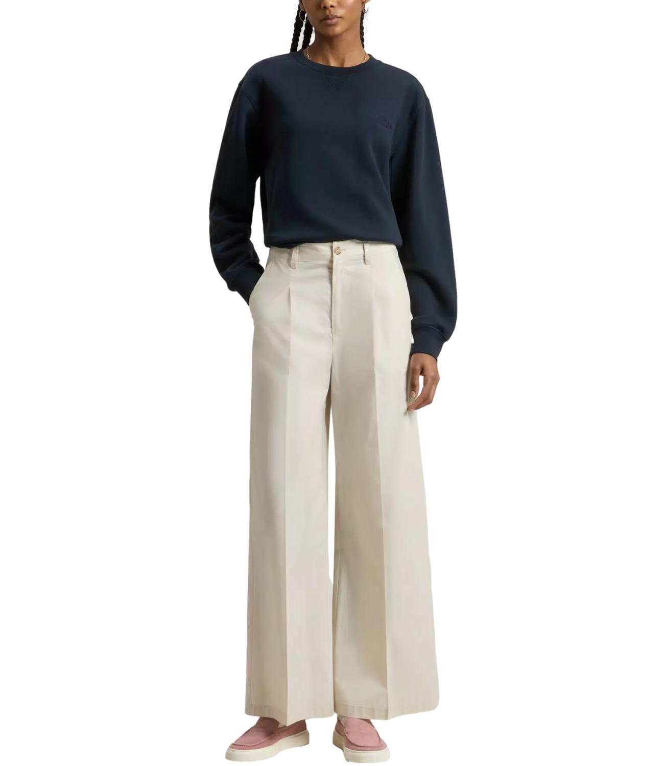 WIDE LEG CHINO TROUSER beige