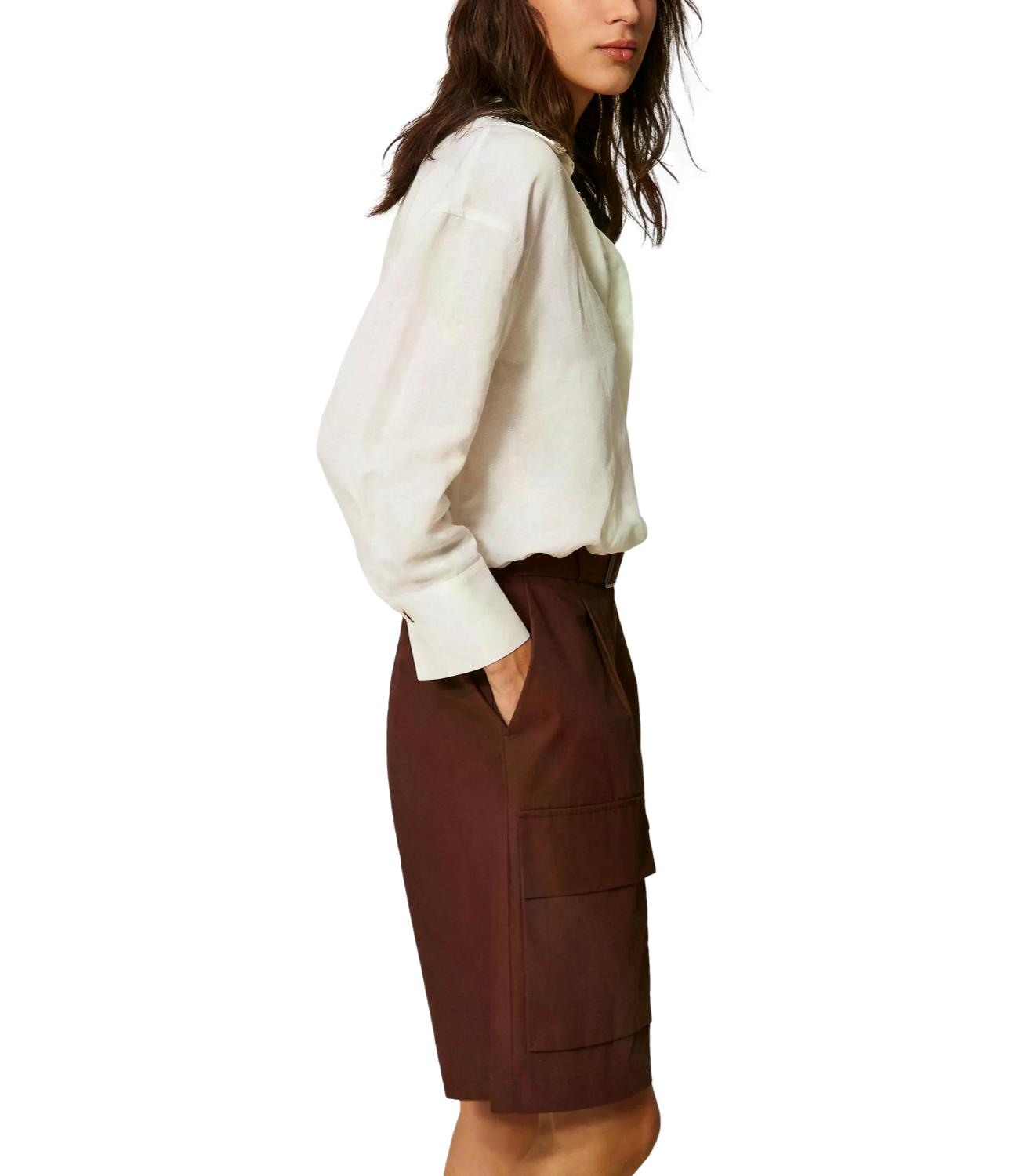Actitude Twinset Bermuda Cioccolato Donna