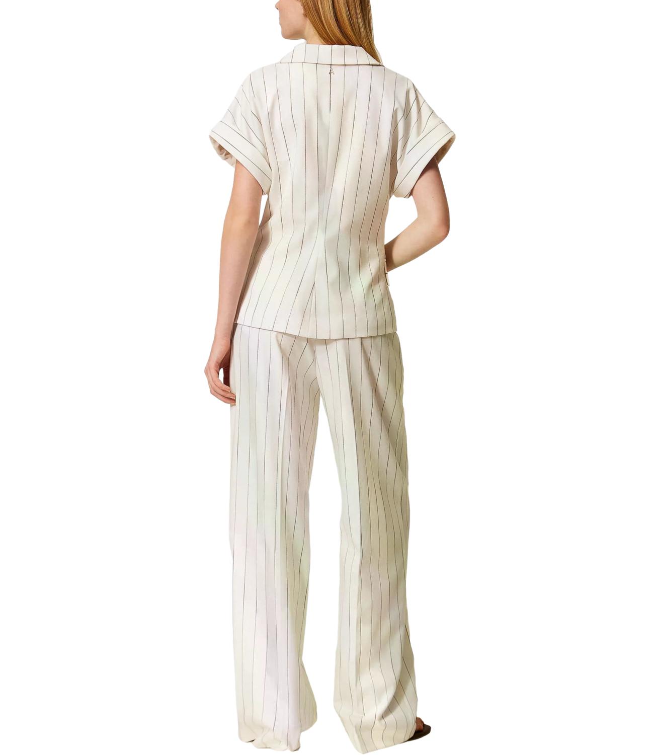 Actitude Twinset Pantalone Off White Donna