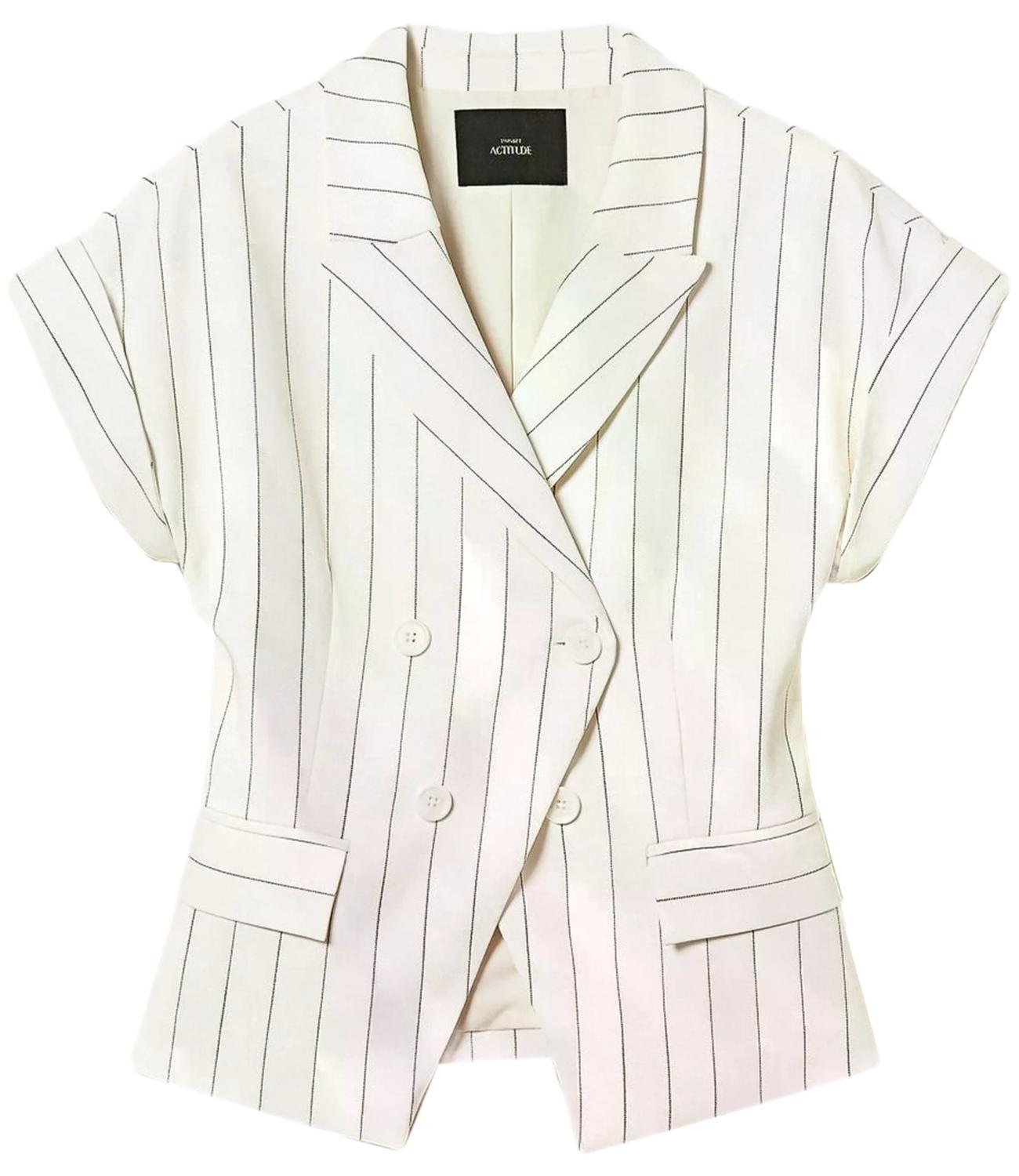 Actitude Twinset Blazer Off White Donna