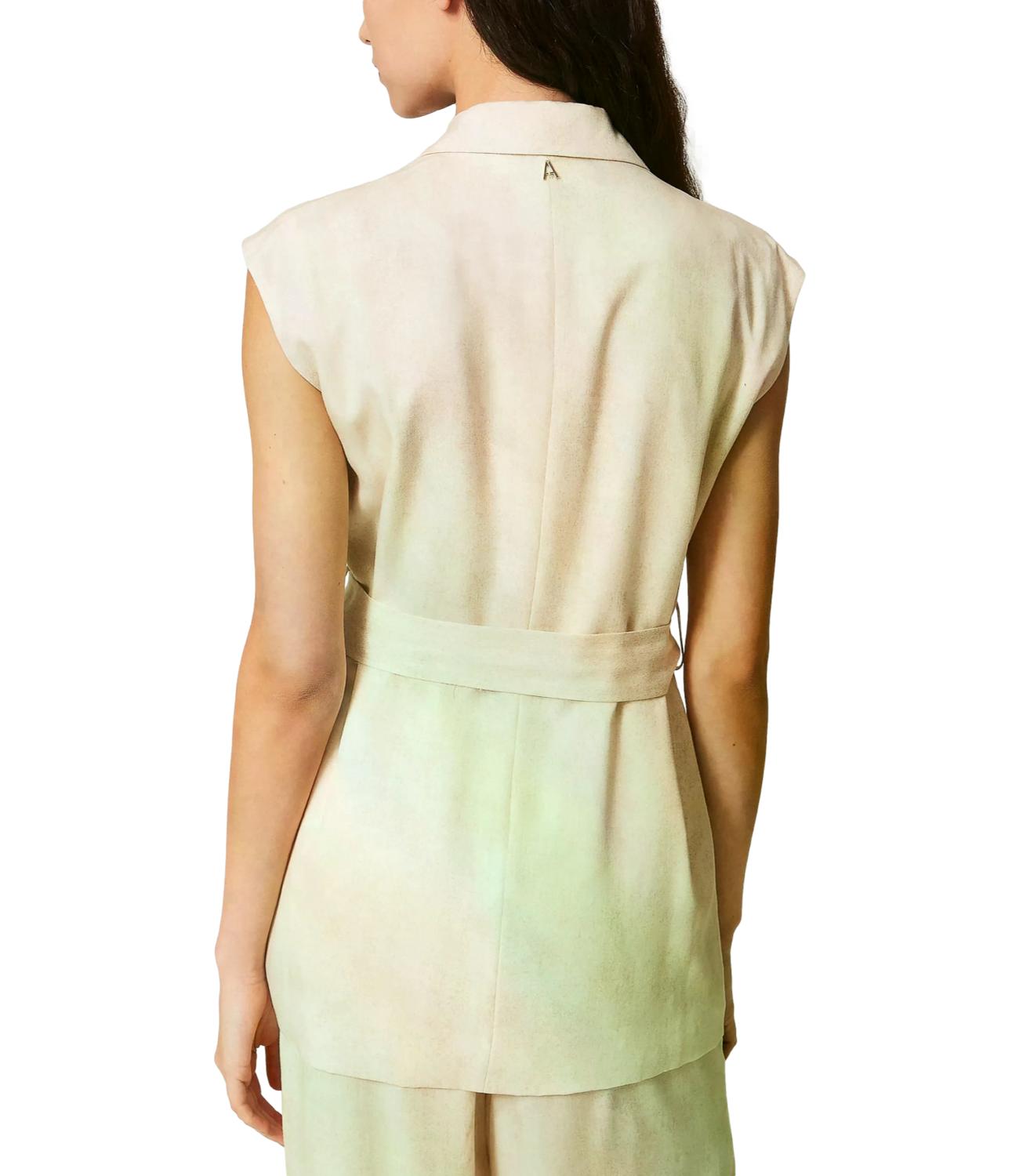 Actitude Twinset Gilet Beige Donna