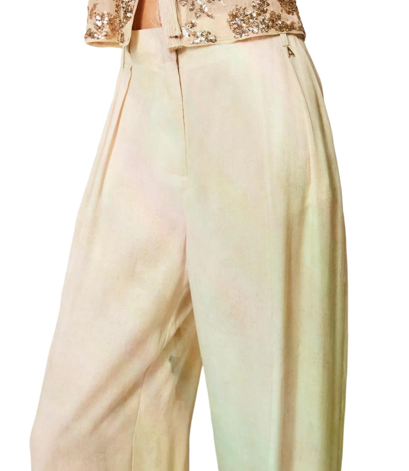 Actitude Twinset Pantalone Beige Donna