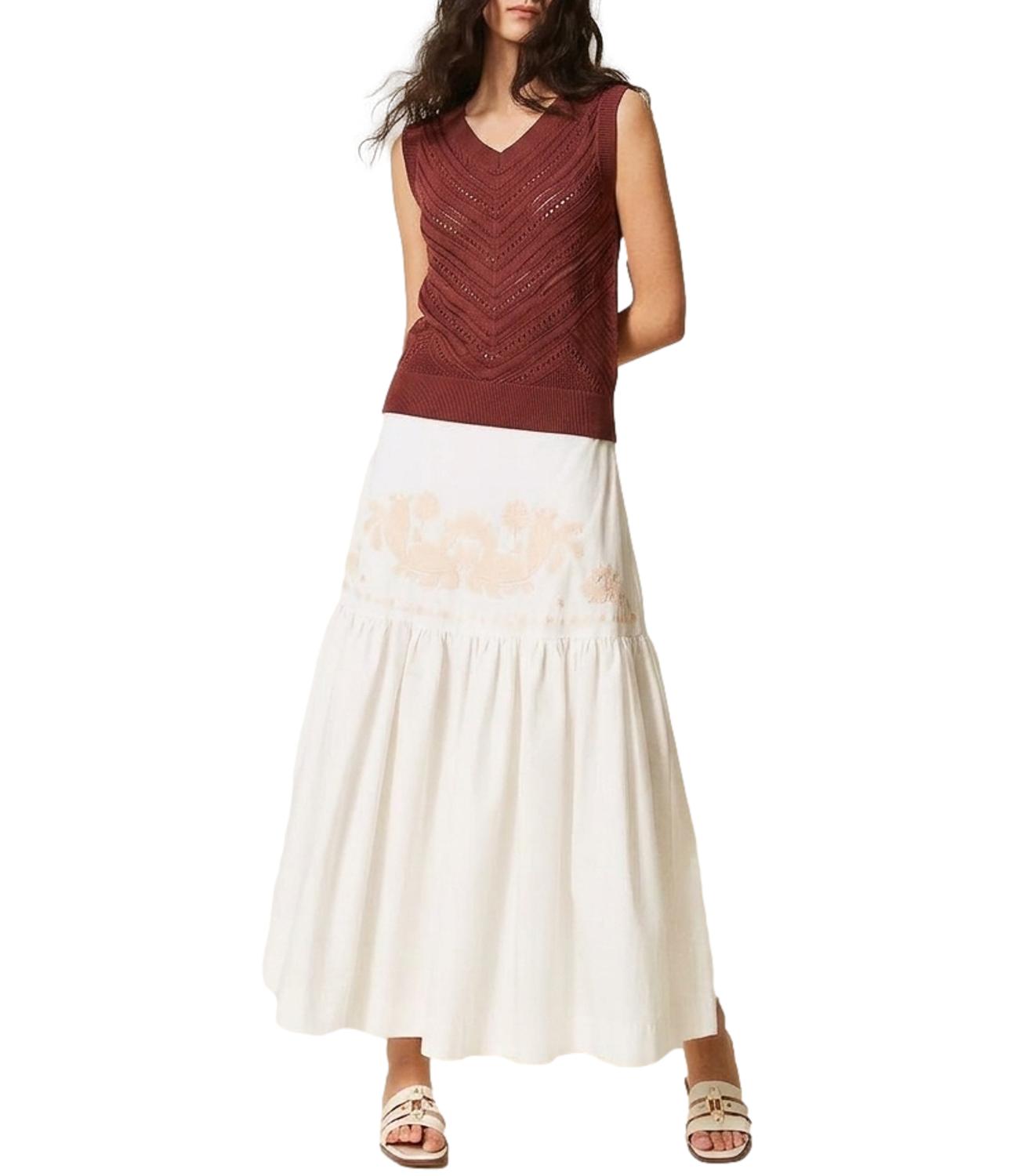 Actitude Twinset Maglia Terracotta Donna