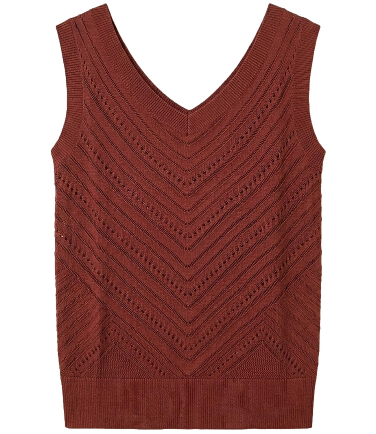 Actitude Twinset Maglia Terracotta Donna