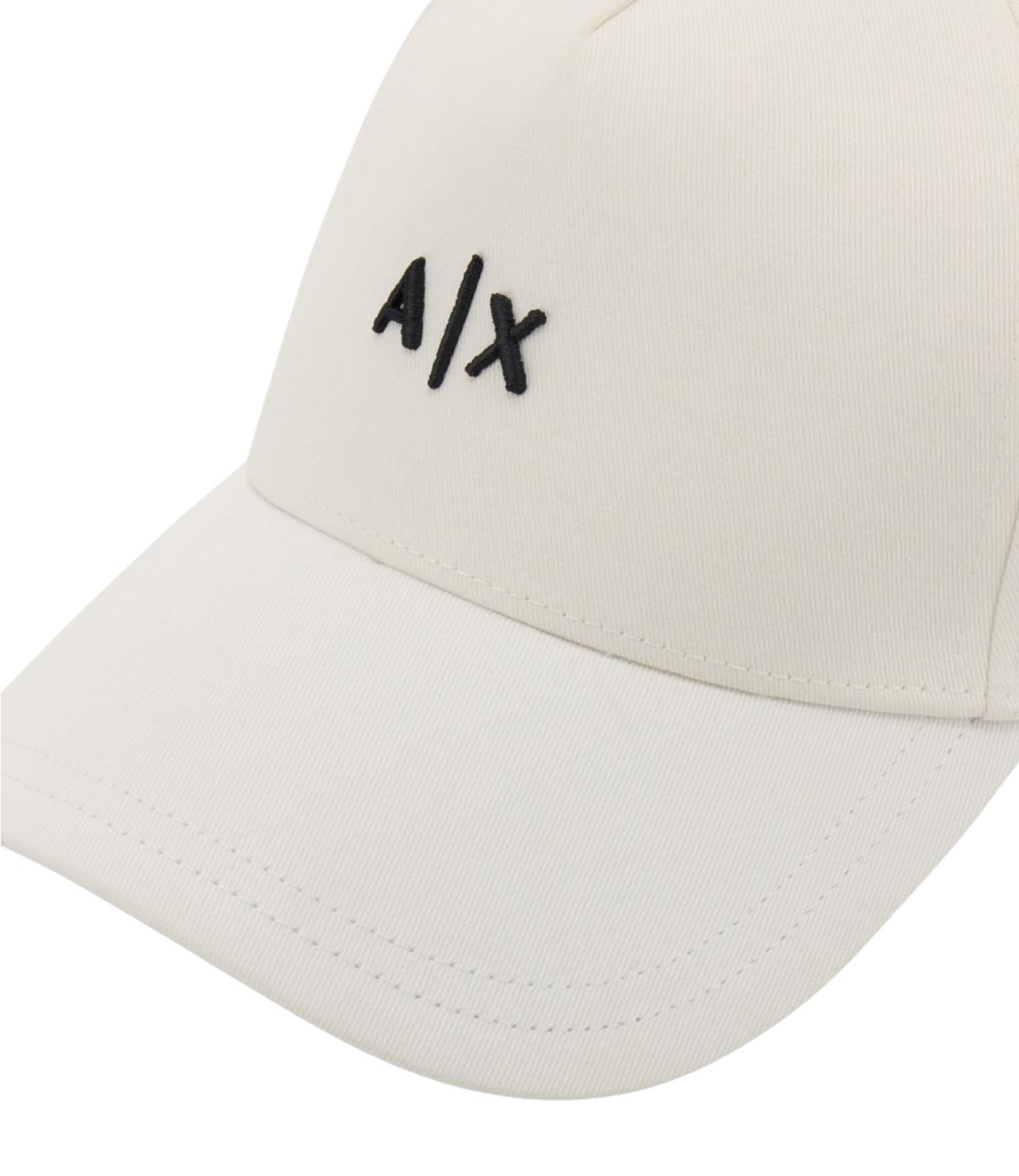 Cappellino Armani Exchange con logo A|X Bianco Unisex