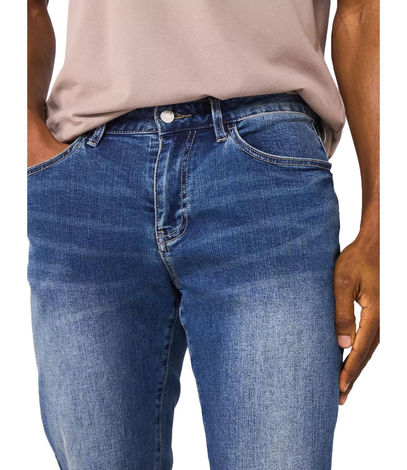 jeans AX cinque tasche blu denim medio uomo