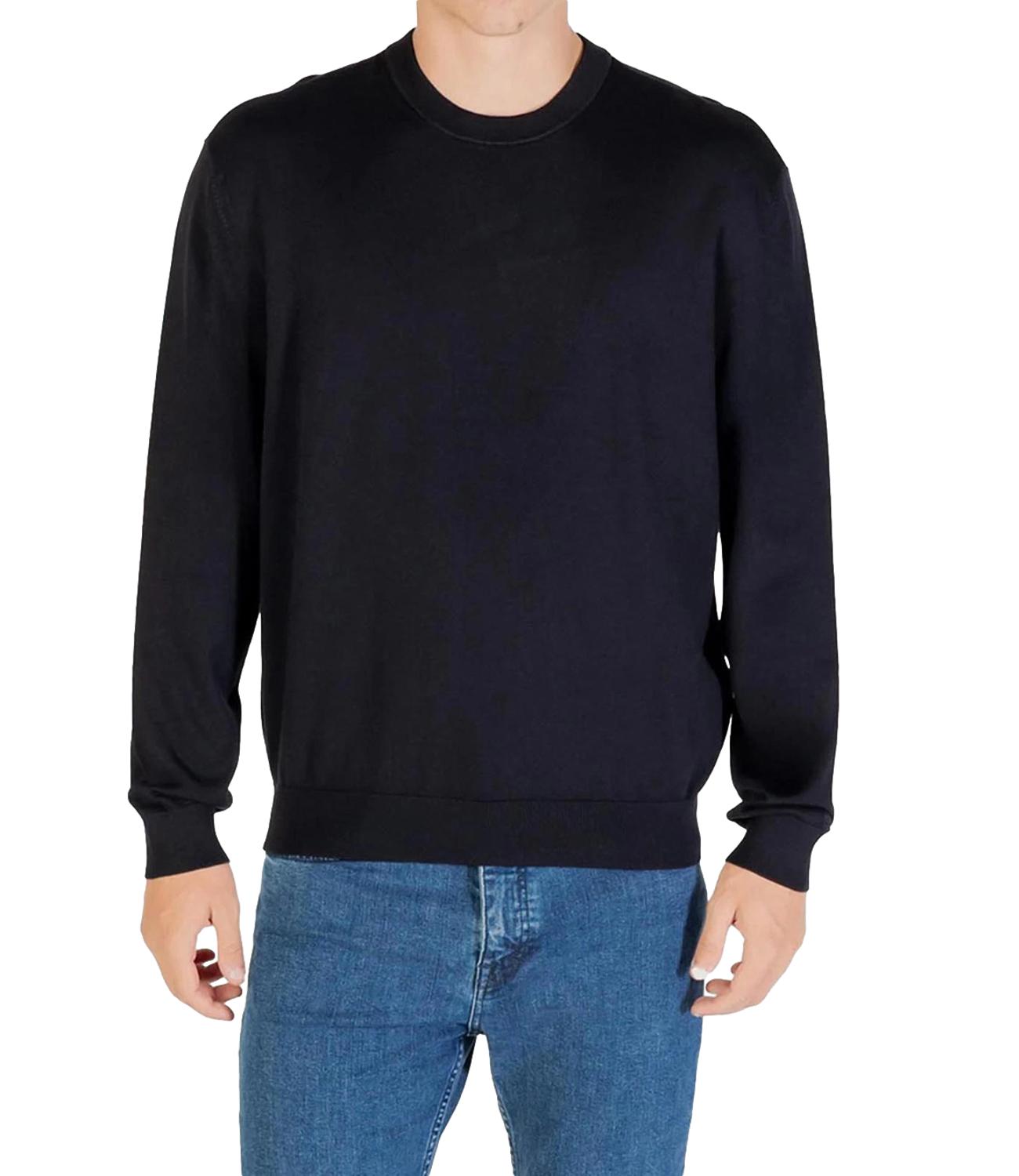 Pullover girocollo Blu Navy Uomo