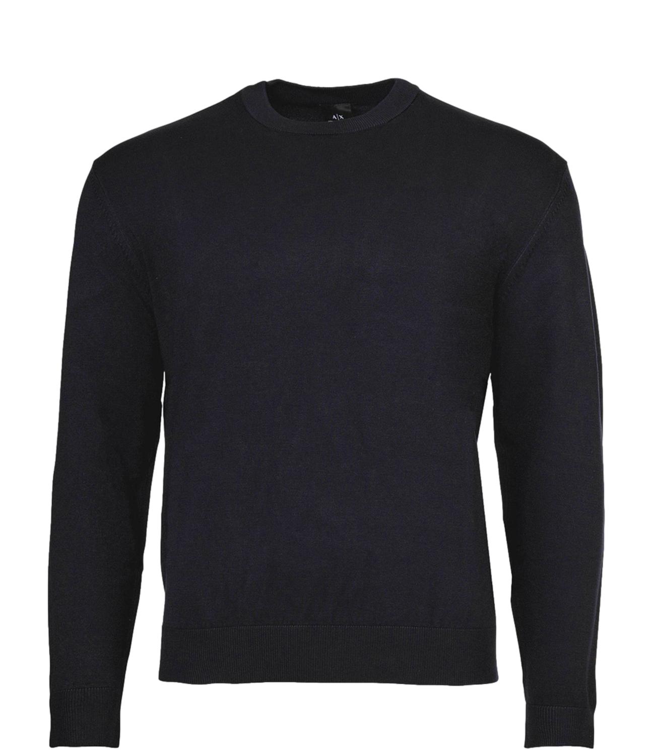 Pullover girocollo Blu Navy Uomo