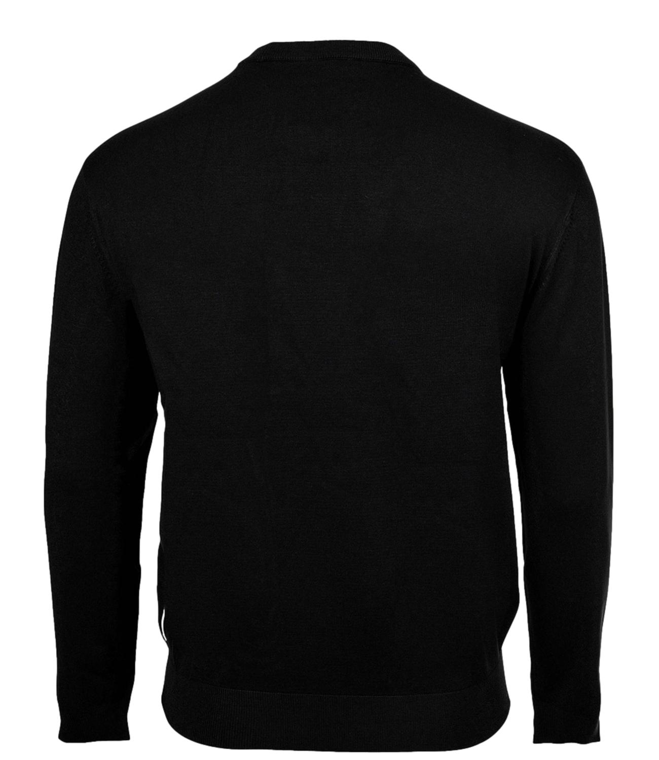 Pullover nero girocollo Nero Uomo