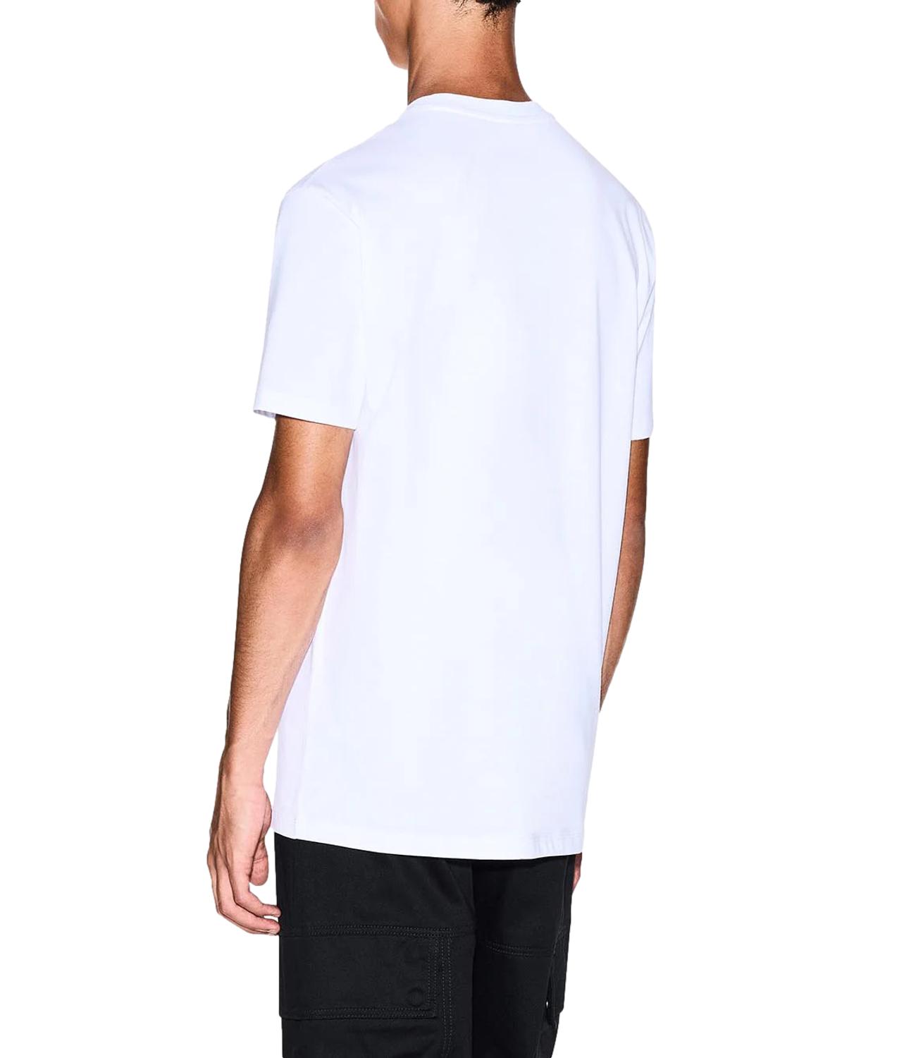T-shirt Armani Exchange bianca logo grande