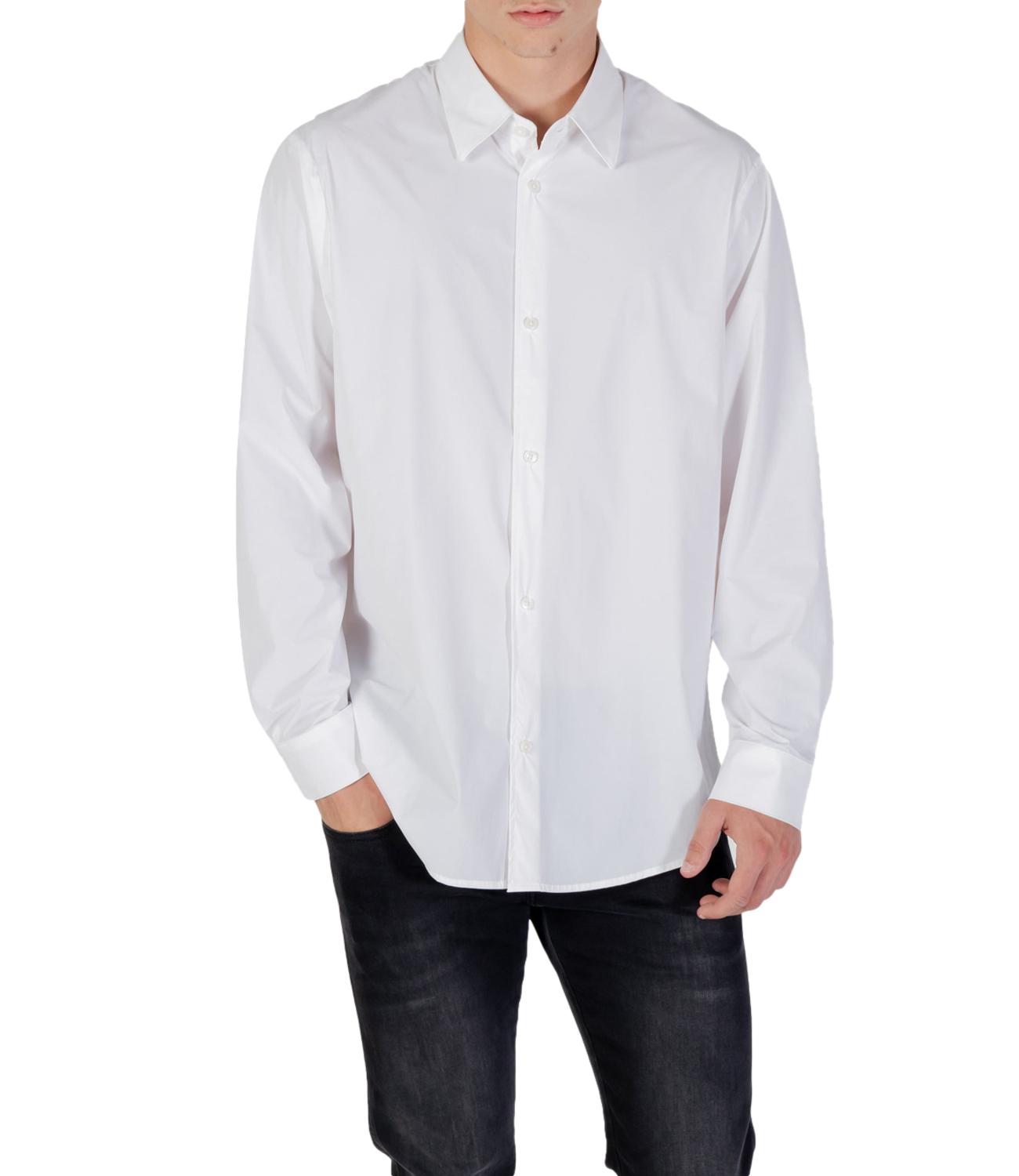 Camicia bianca a maniche lunghe Bianca Uomo