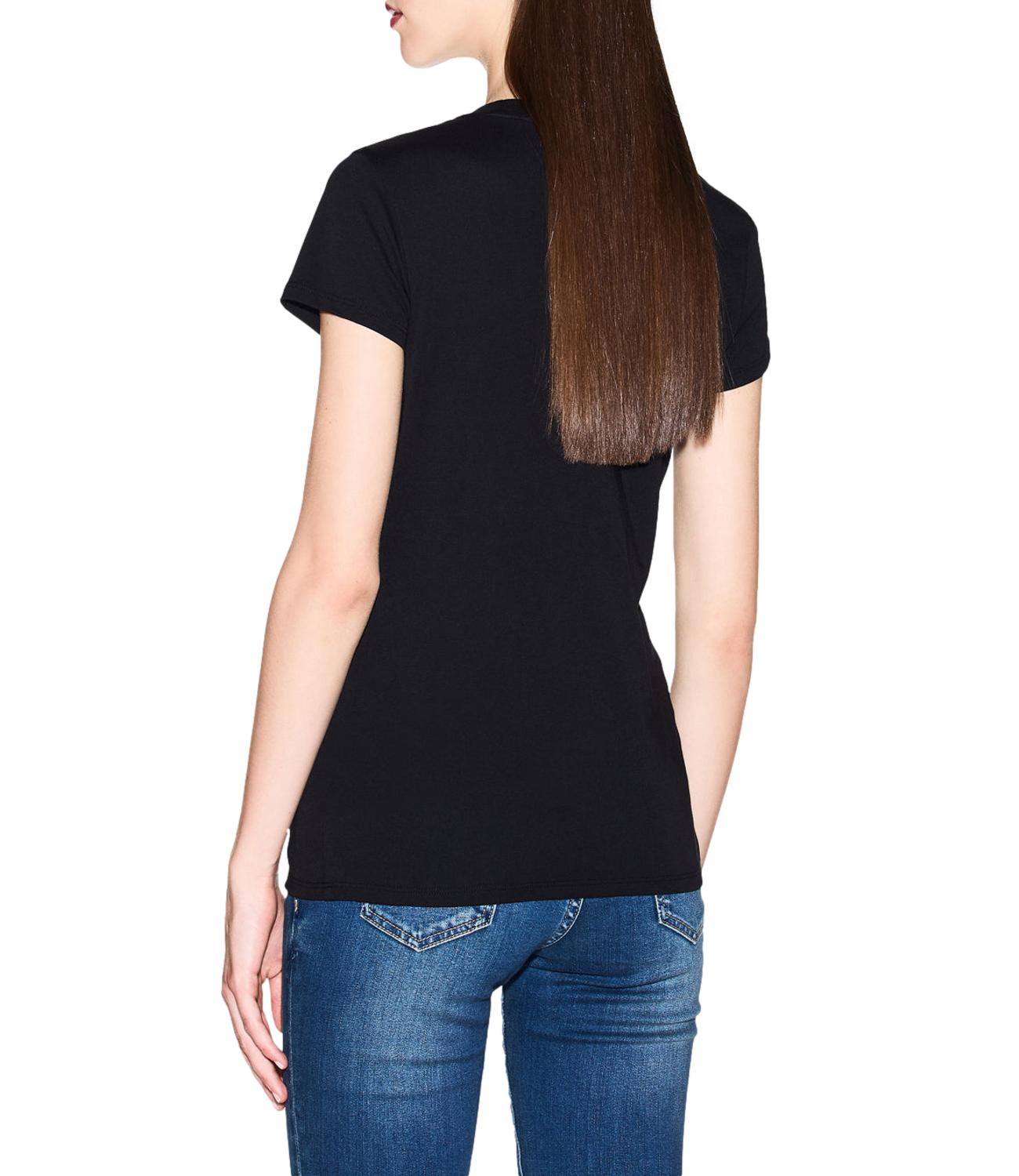 T-shirt Armani Exchange nera donna