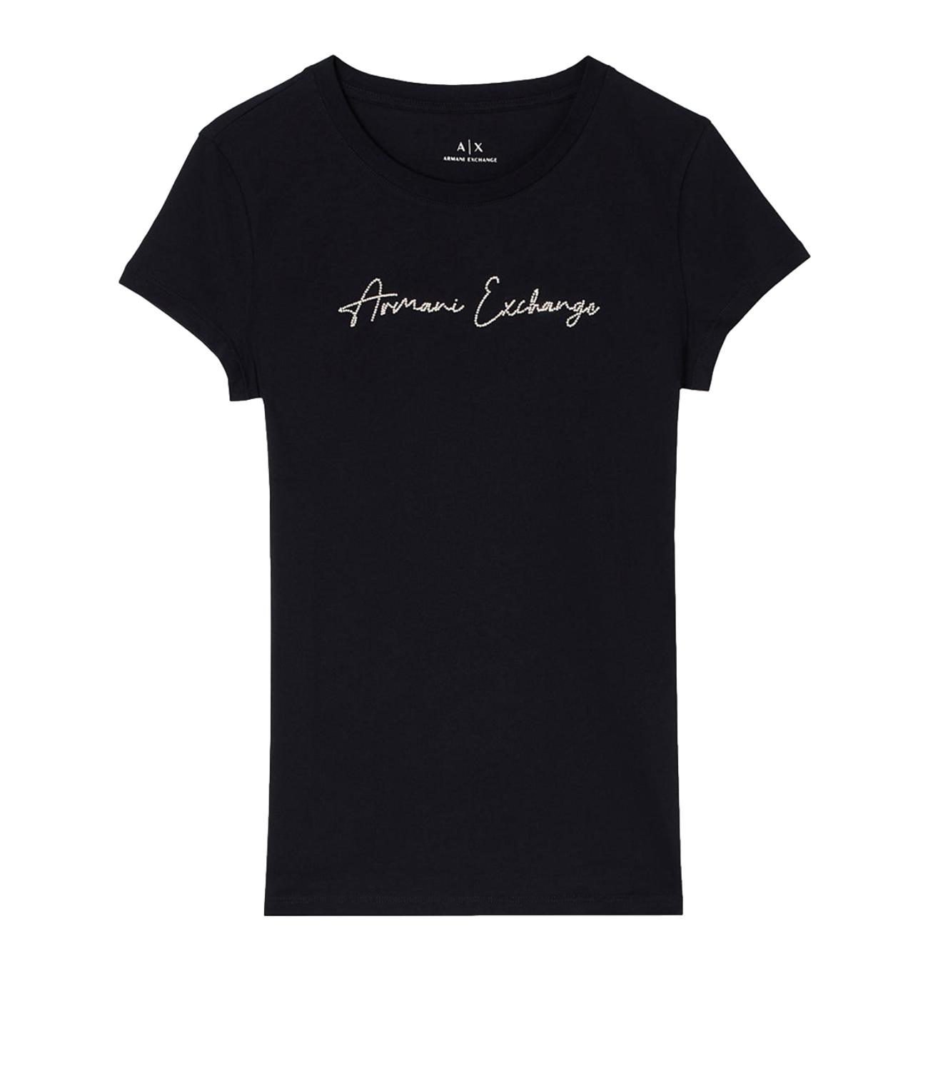 T-shirt Armani Exchange nera donna